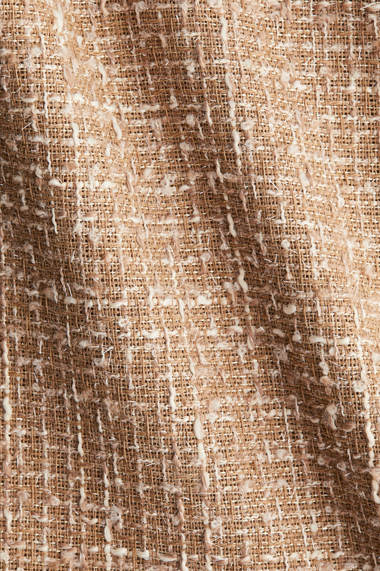 Textured dress - Beige - 4