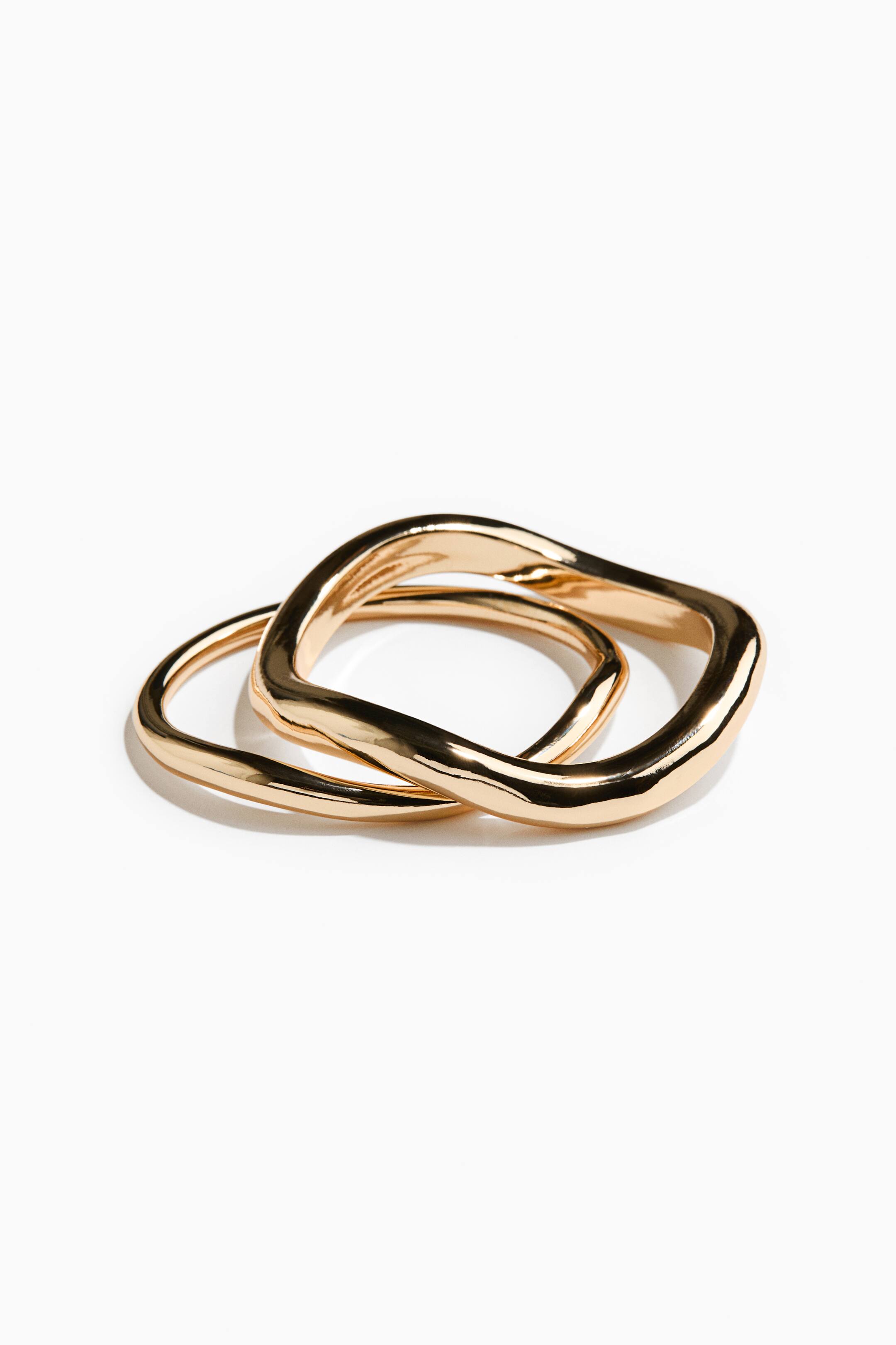 View larger image: 2-pack bangles - Gold-coloured - Ladies | H&M 1