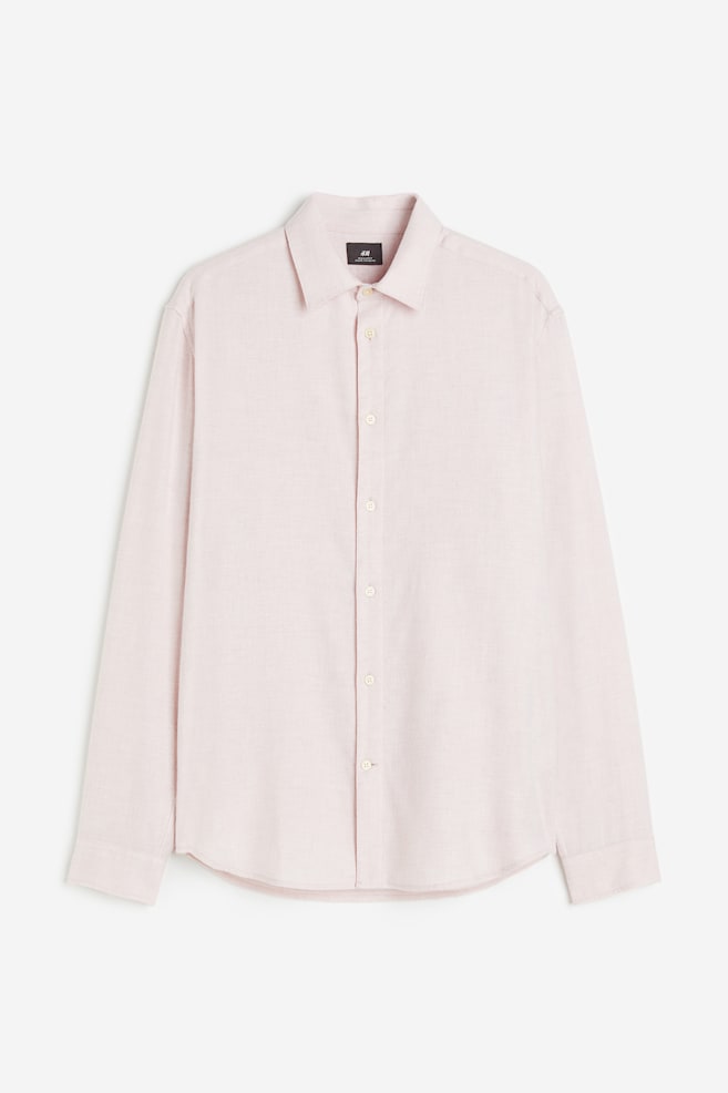 Skjorte i flonel Regular Fit - Lys rosa/Grå/Ternet/Beige/Ternet/Sort/Ternet/dc/dc - 2