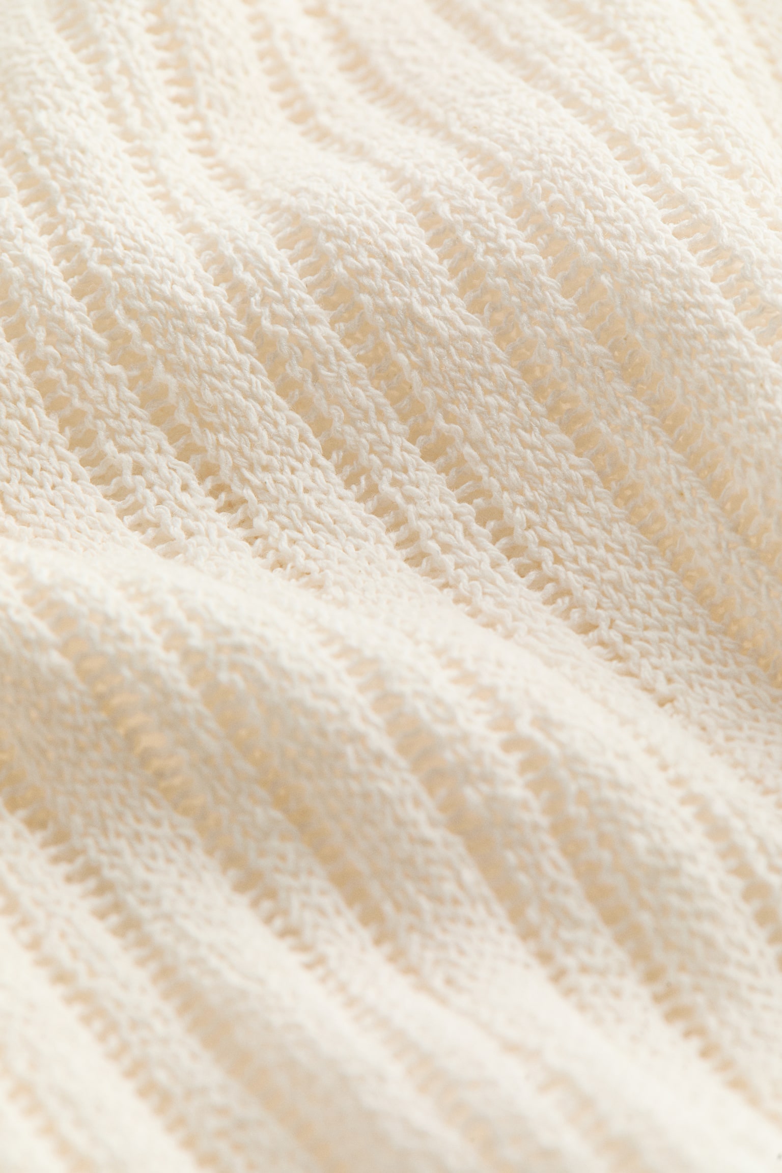Женские брюки H&M Rib-Knit, цвет: Кремовый — фото 5