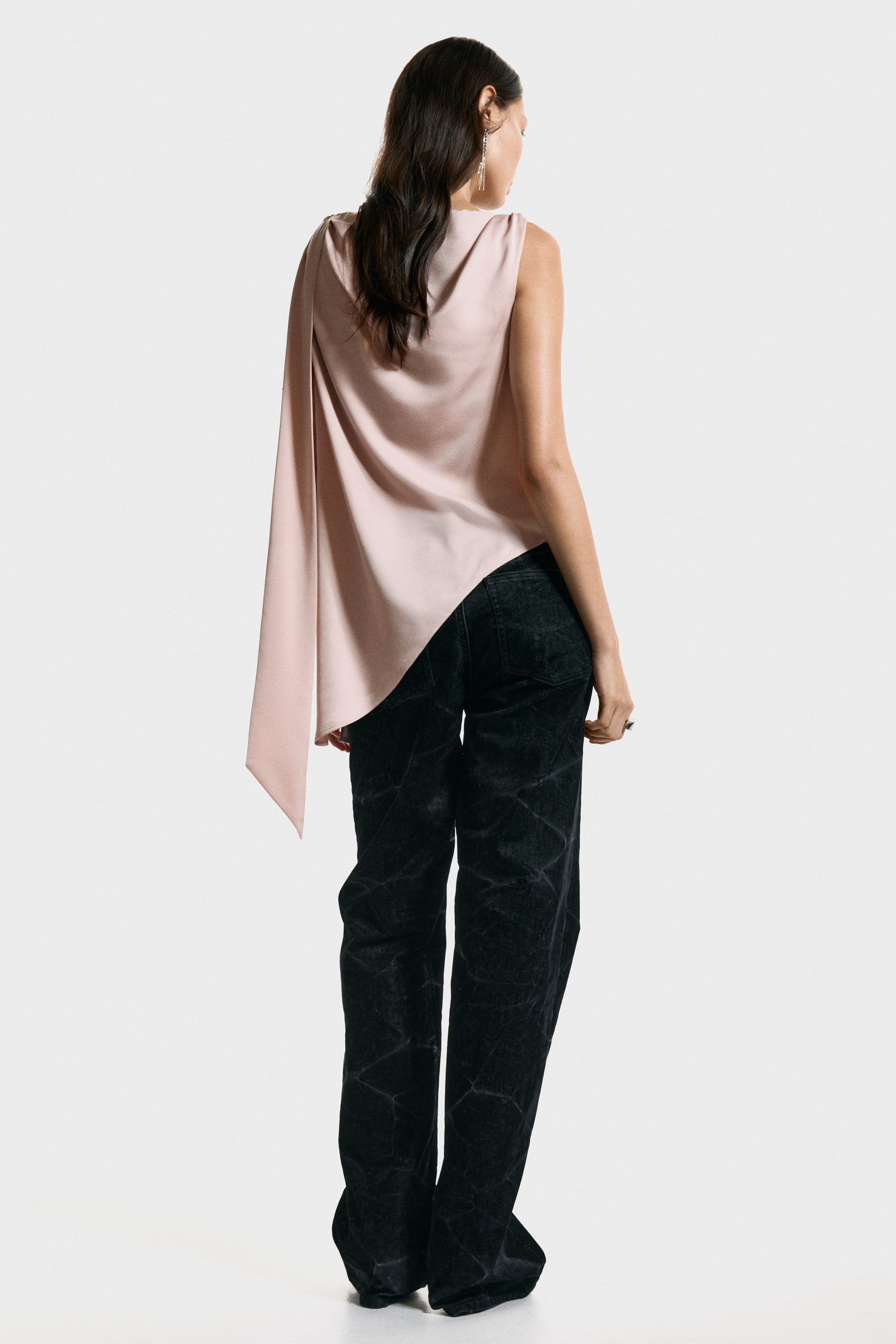 View larger image: Draped top - Dusty pink - Ladies | H&M PH 5