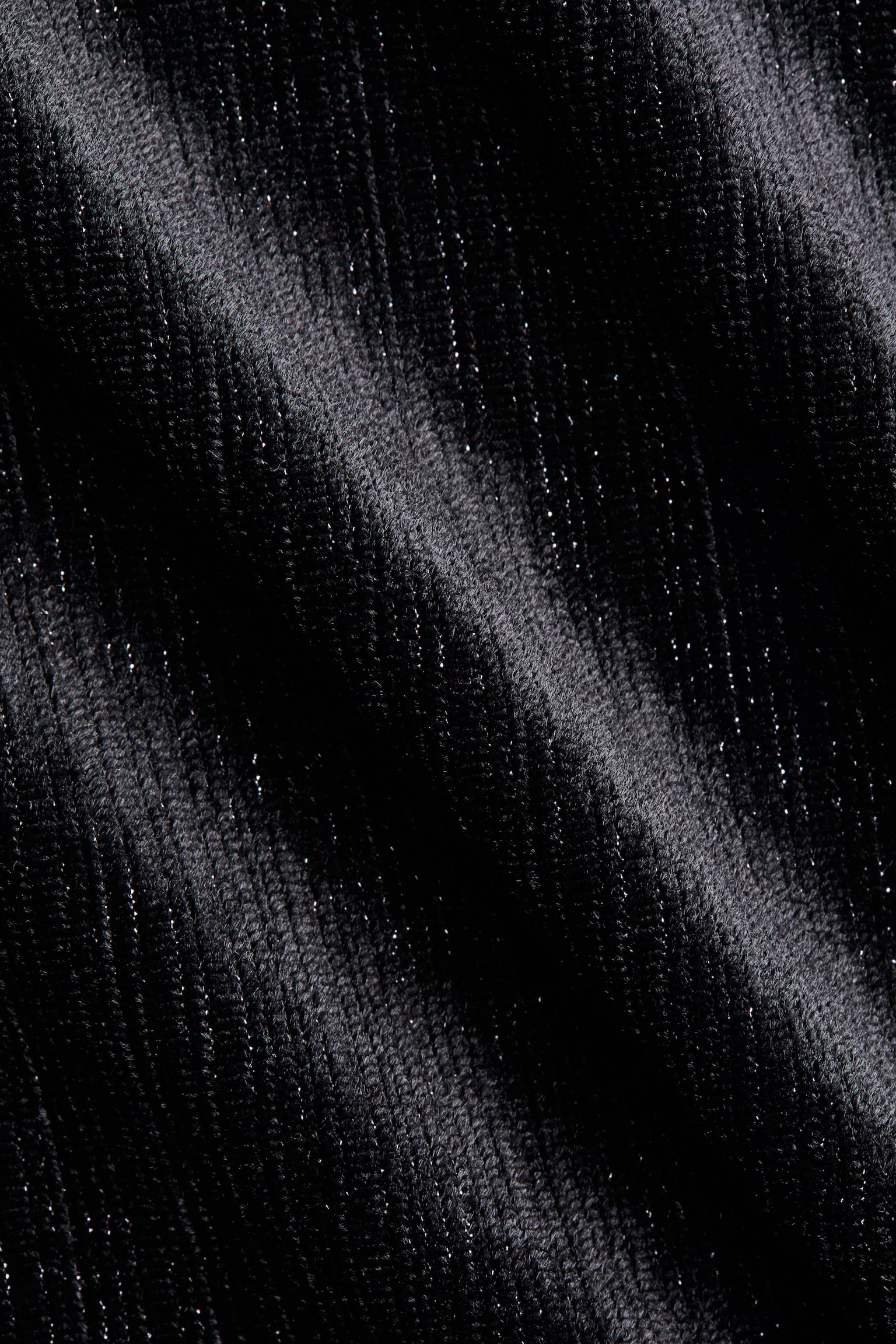 MAMA Glittery velour dress - Μαύρο/Σκούρο καφέ - 6