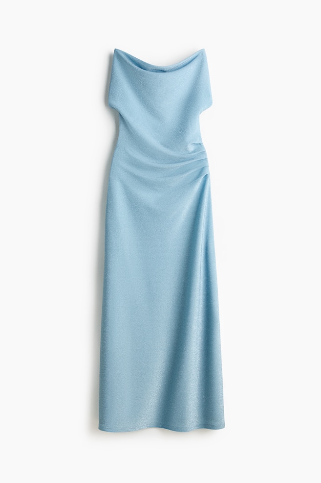 Robe dos nu scintillante - Bleu clair - 1