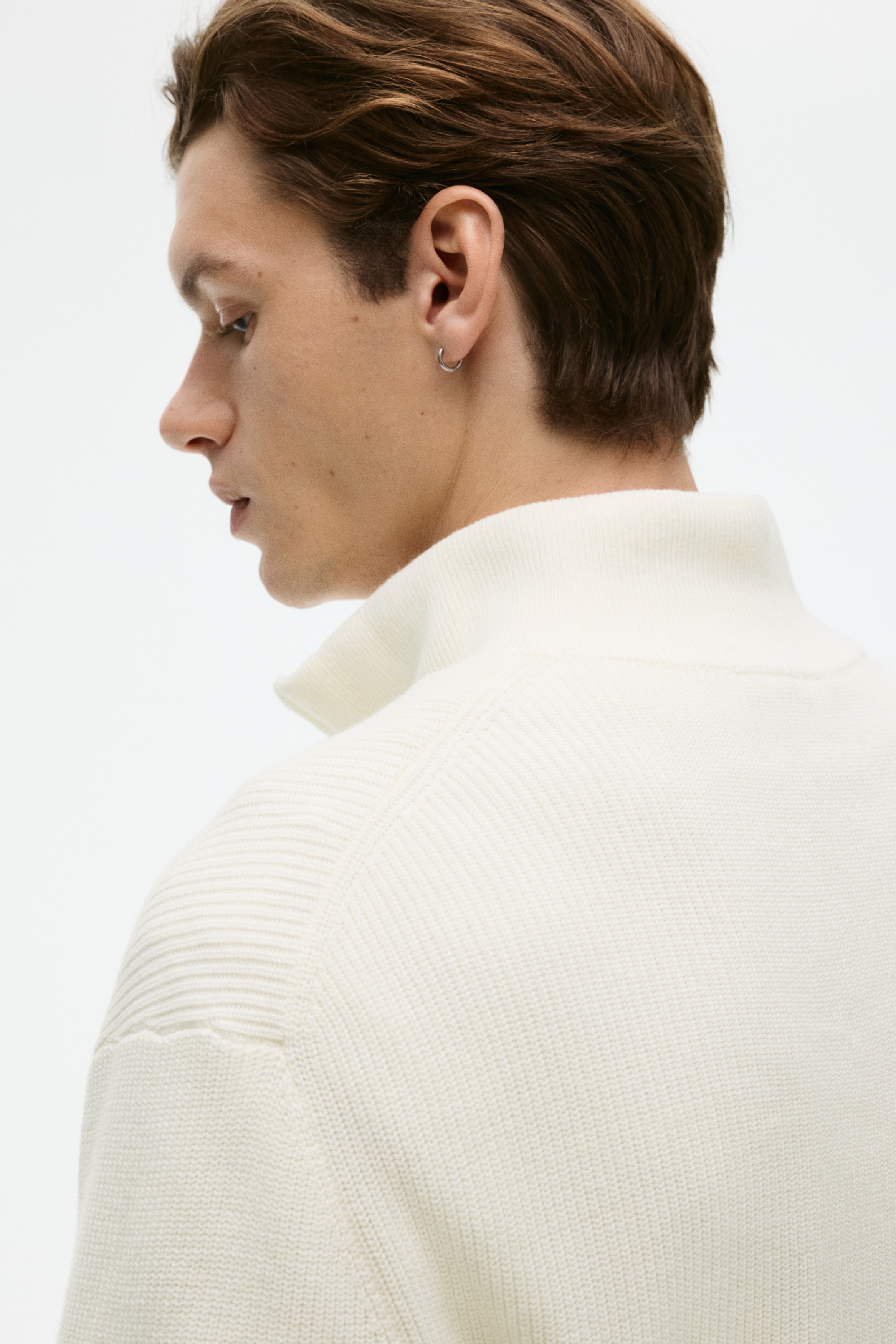 Regular Fit Zip-top jumper