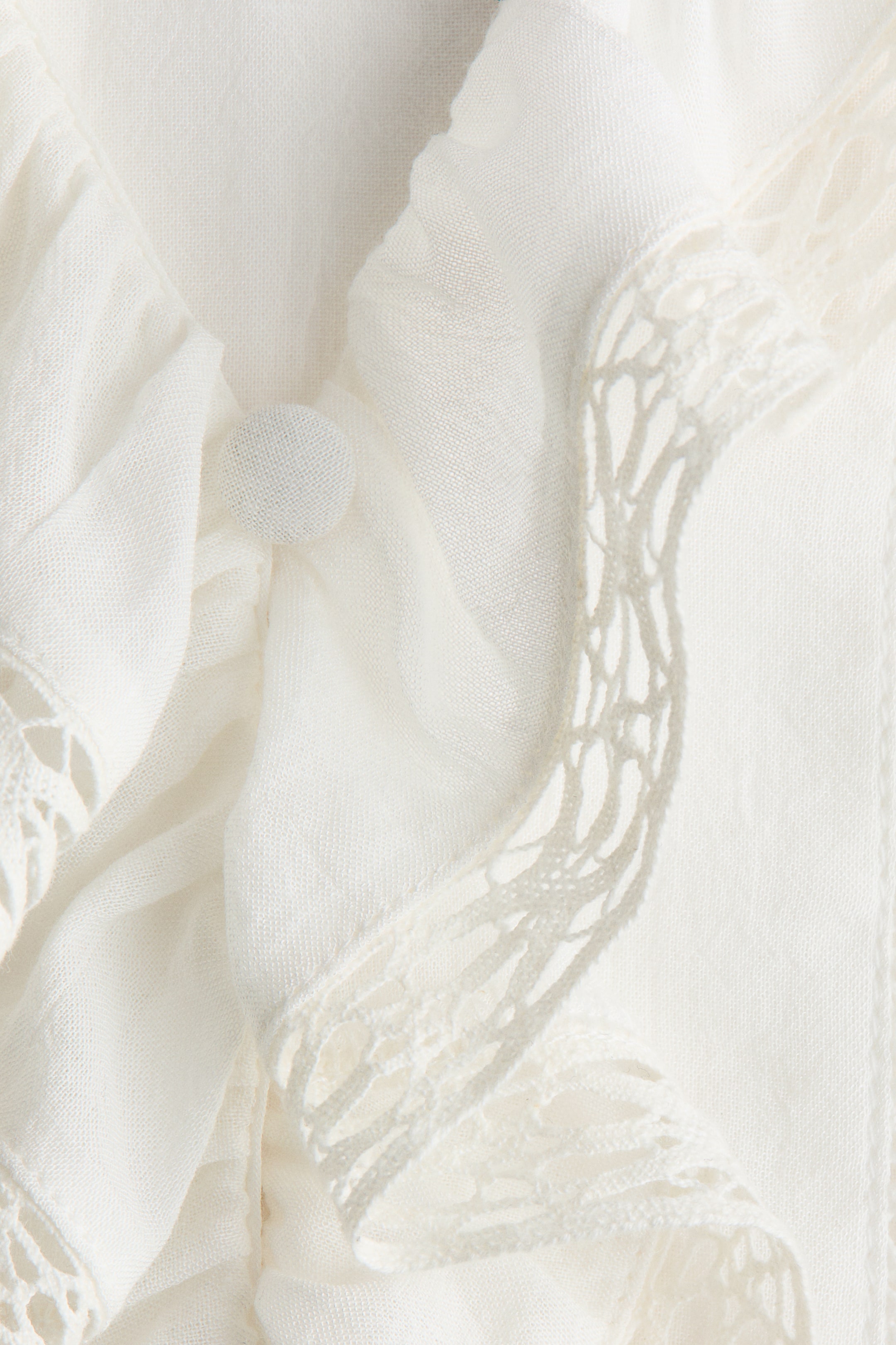 Женские блузки H&M Lace-Trimmed Blouse — фото 6