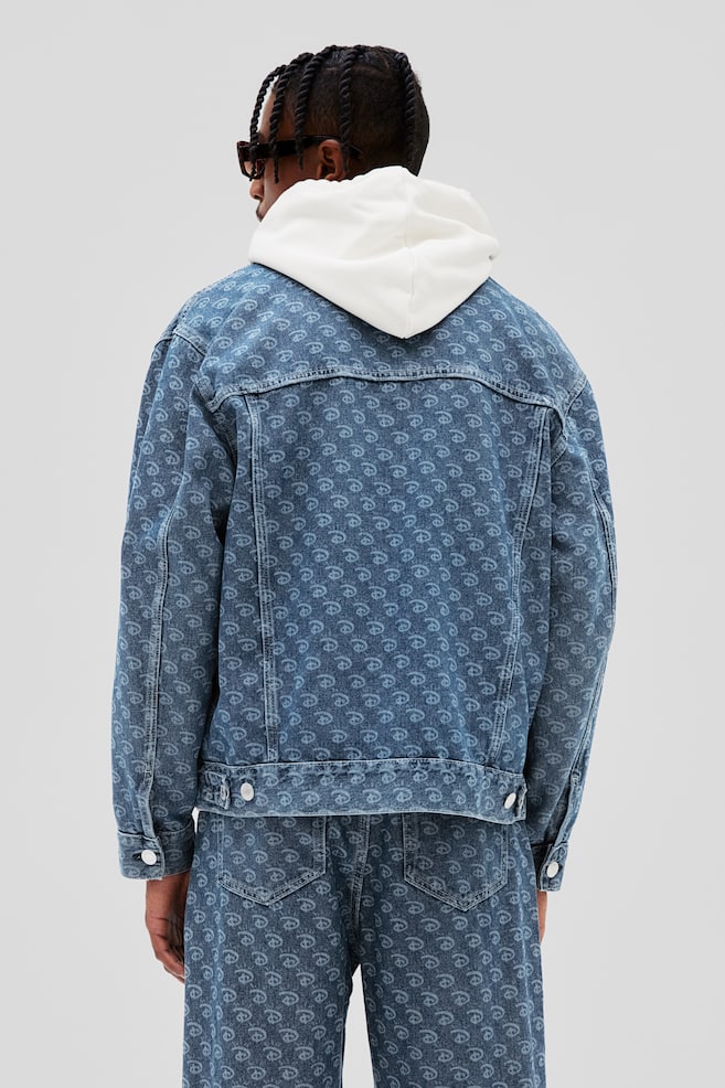 Loose Fit Printed denim jacket - Denim blue/Disney100 - 6