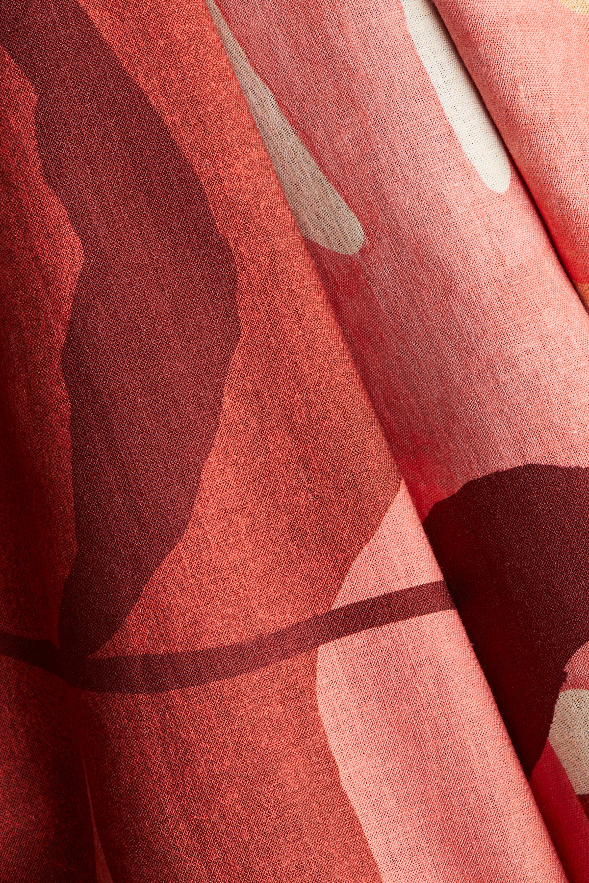 Linen-blend mini dress