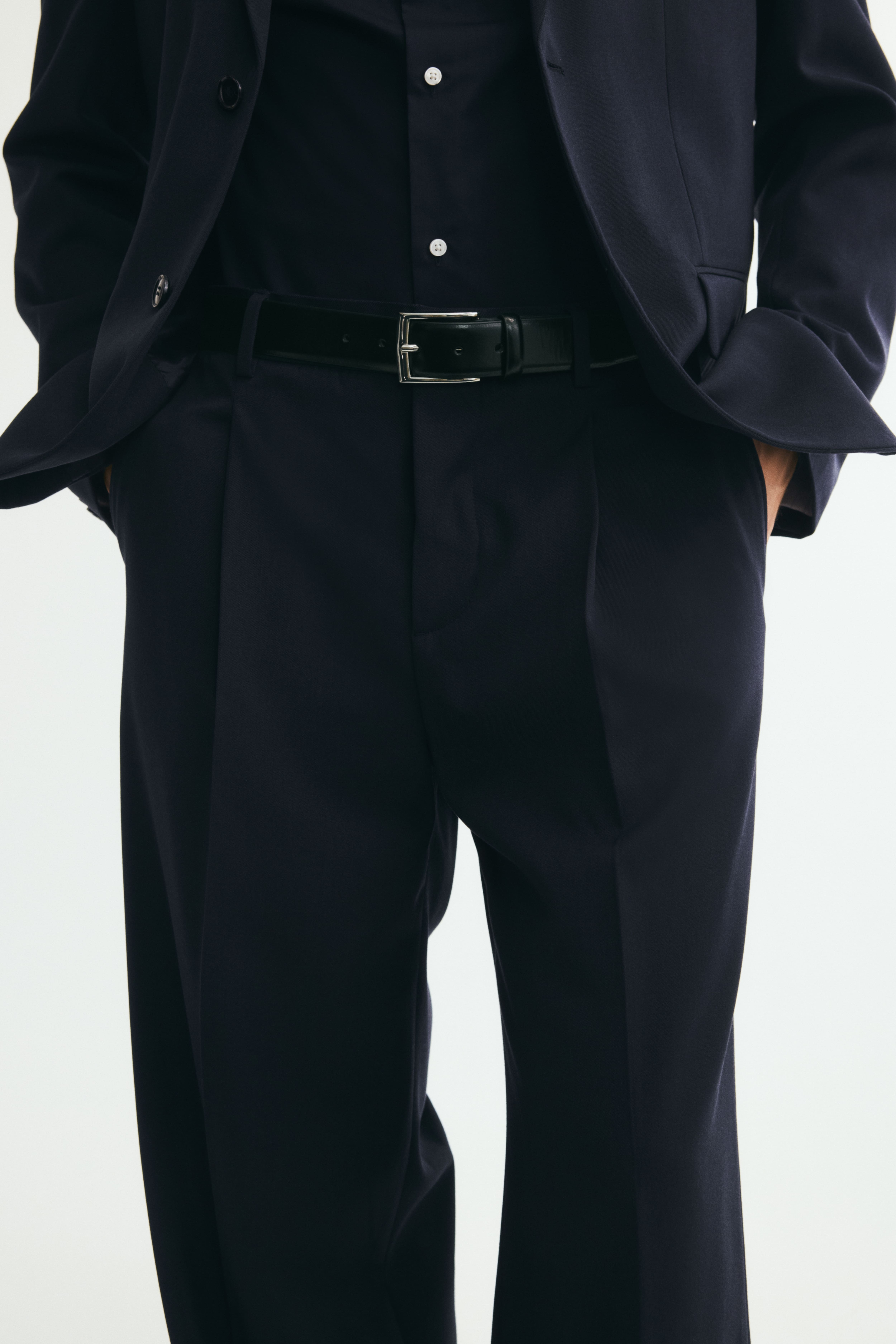 Loose-Fit Wool-Blend Suit Pants