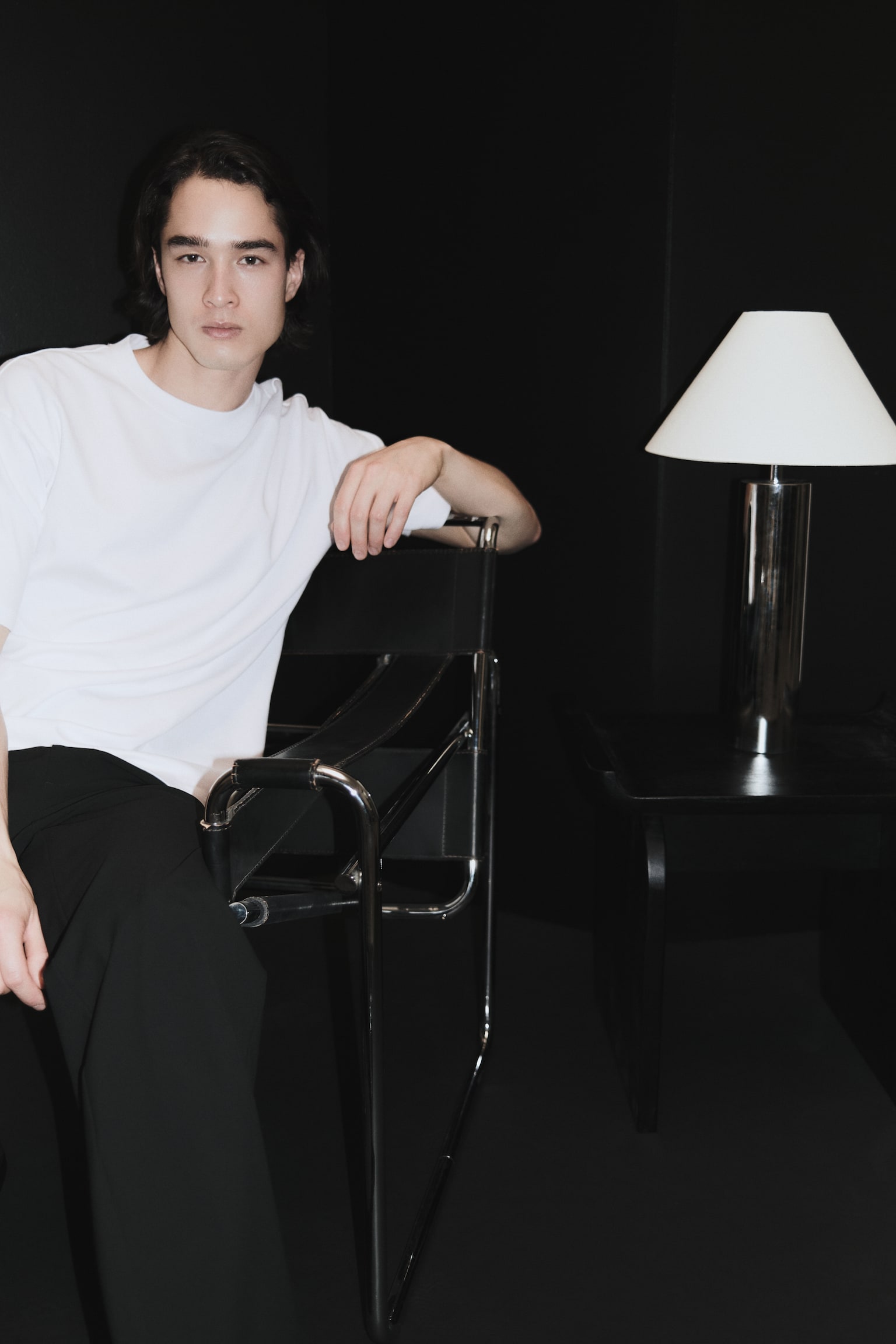 Cooling T-shirt - Relaxed Fit - Wit/Donkerbruin/Zwart - 4