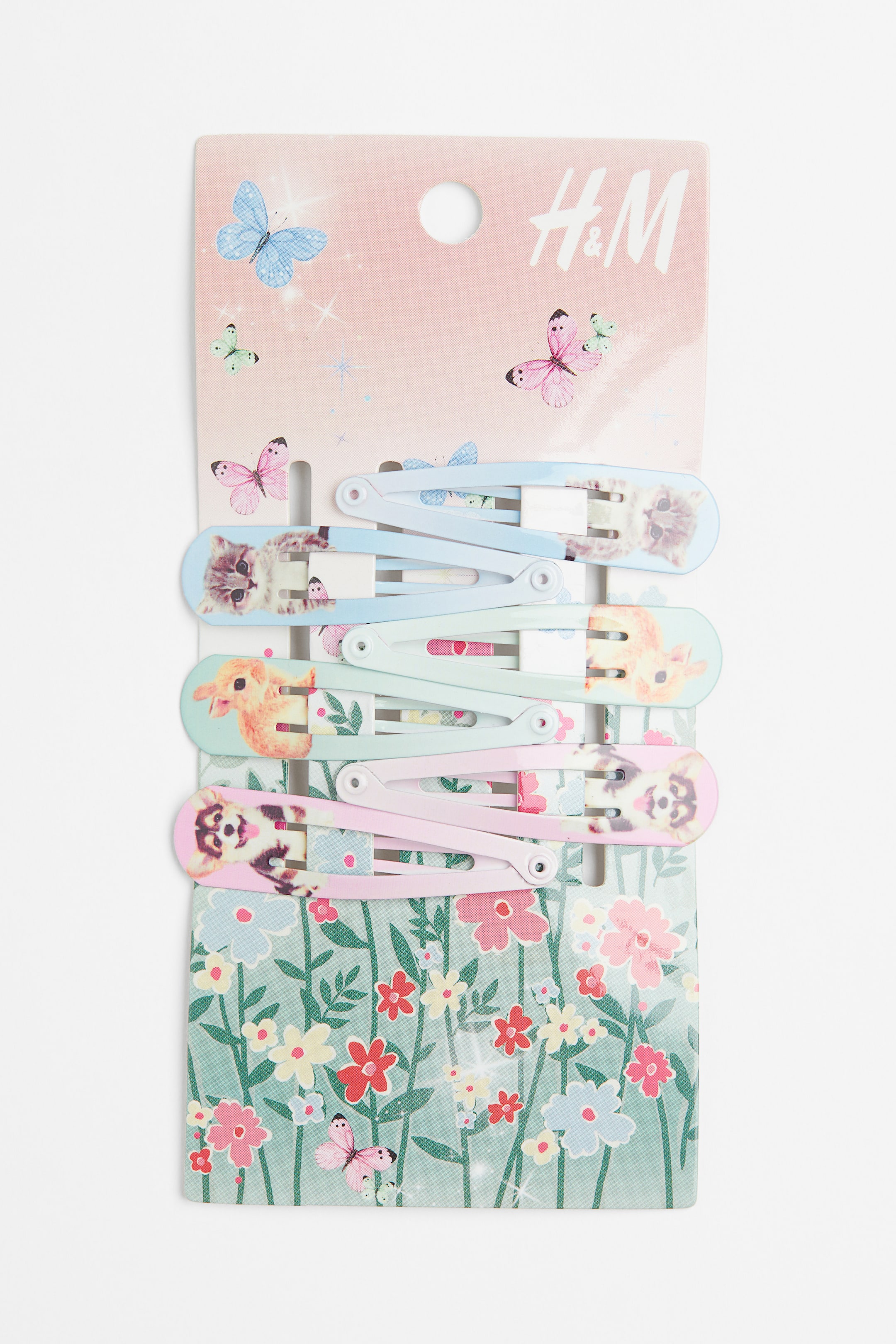 View larger image: 6-pack hair clips - Light pink/Dog - Kids | H&M GB 1