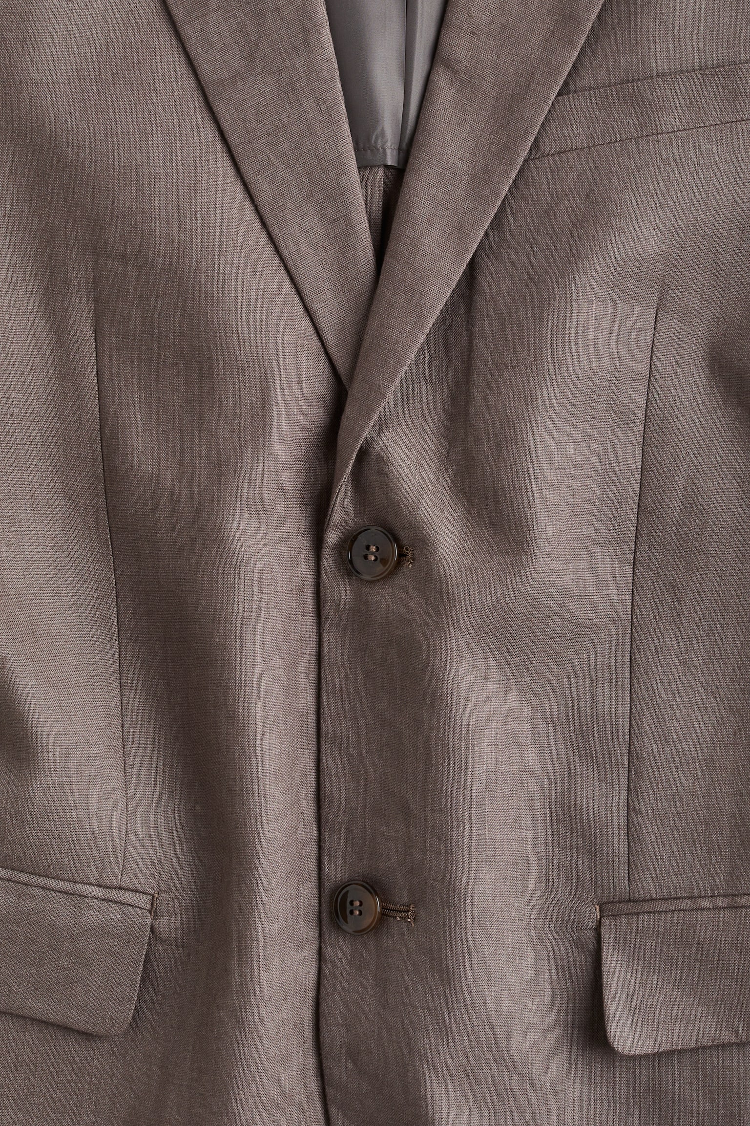 Slim Fit Linen jacket - Dark beige/Light beige/Dark blue/Light grey/Green - 5