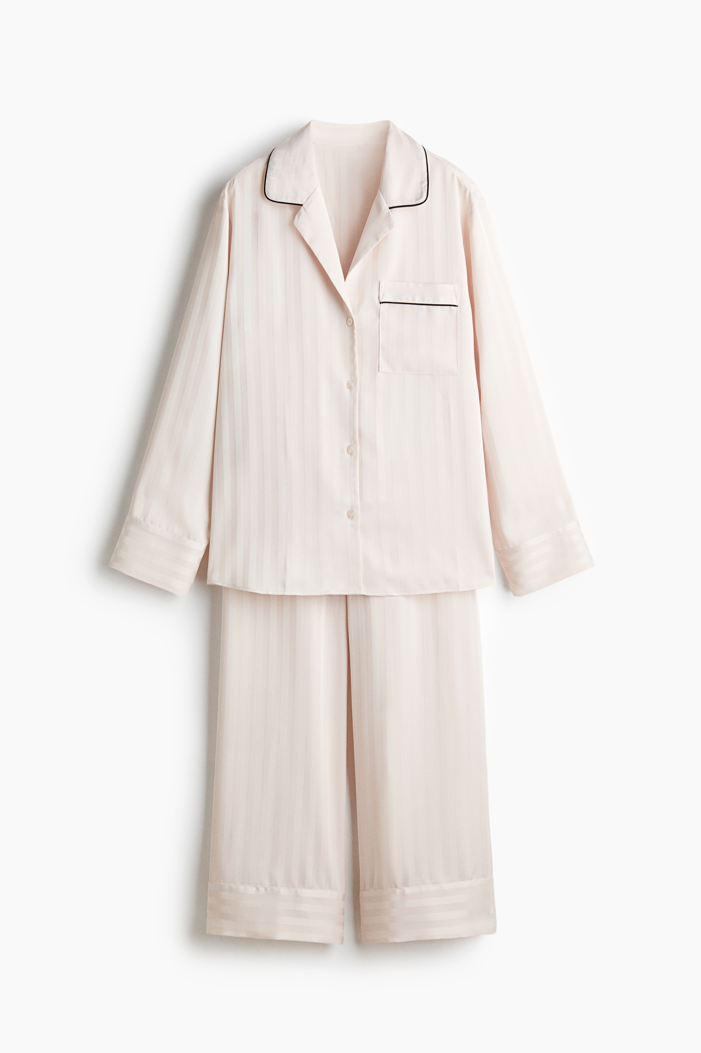 Satin pyjamas - Pale beige