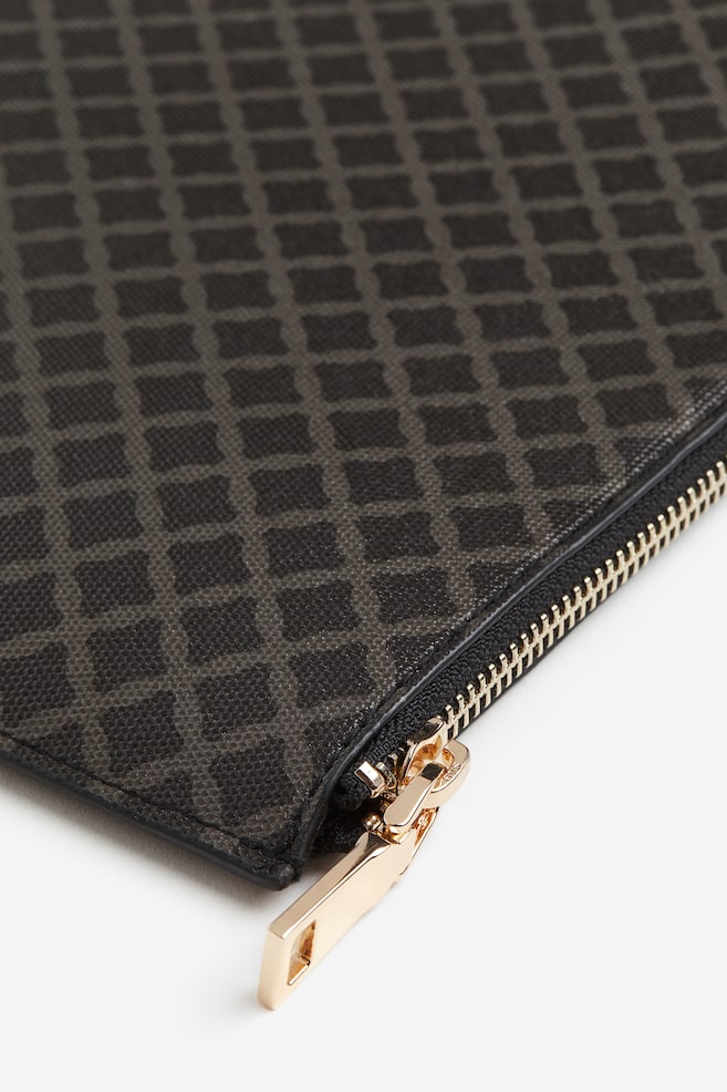 Laptop case - Dark brown/Patterned/Black/Crocodile-patterned - 3