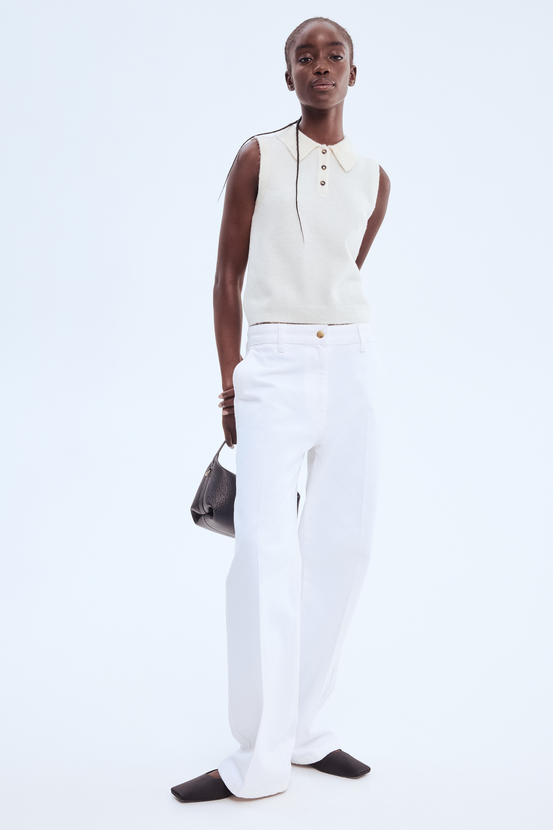 Collared sweater vest
