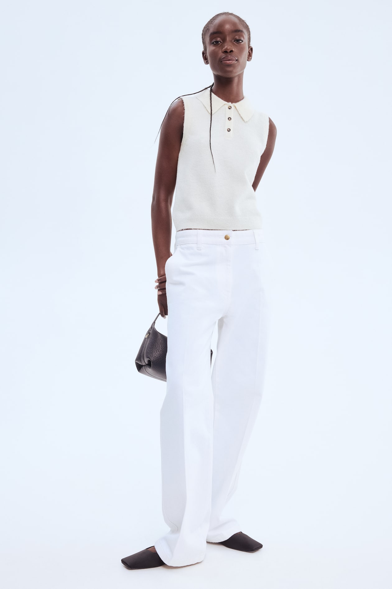 Sweater Vest with Collar - image 3