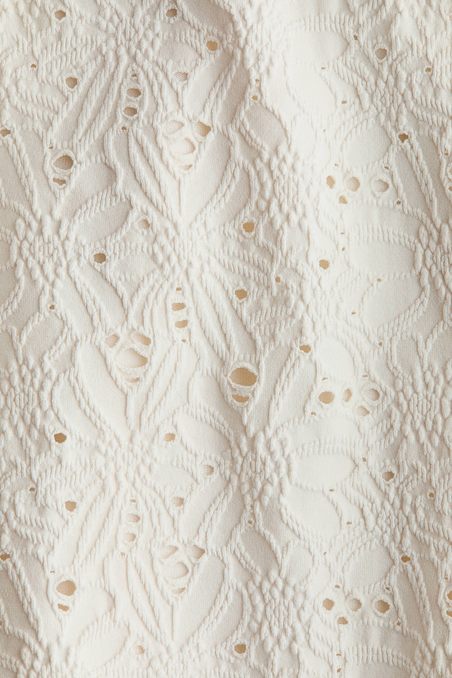 Fodorszegős fürdőruha - Krémszínű - 2