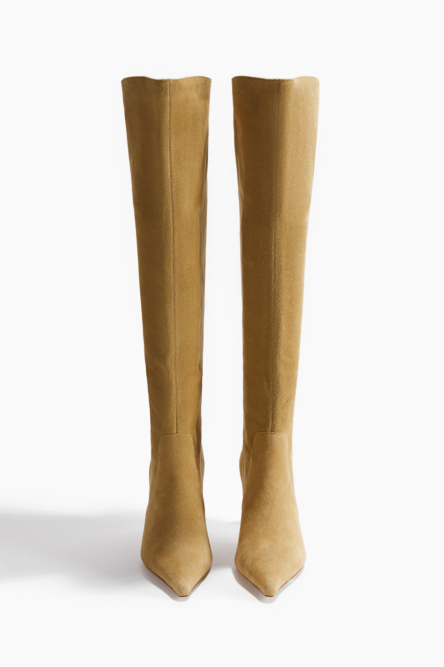 Knee-high split suede boots - 5