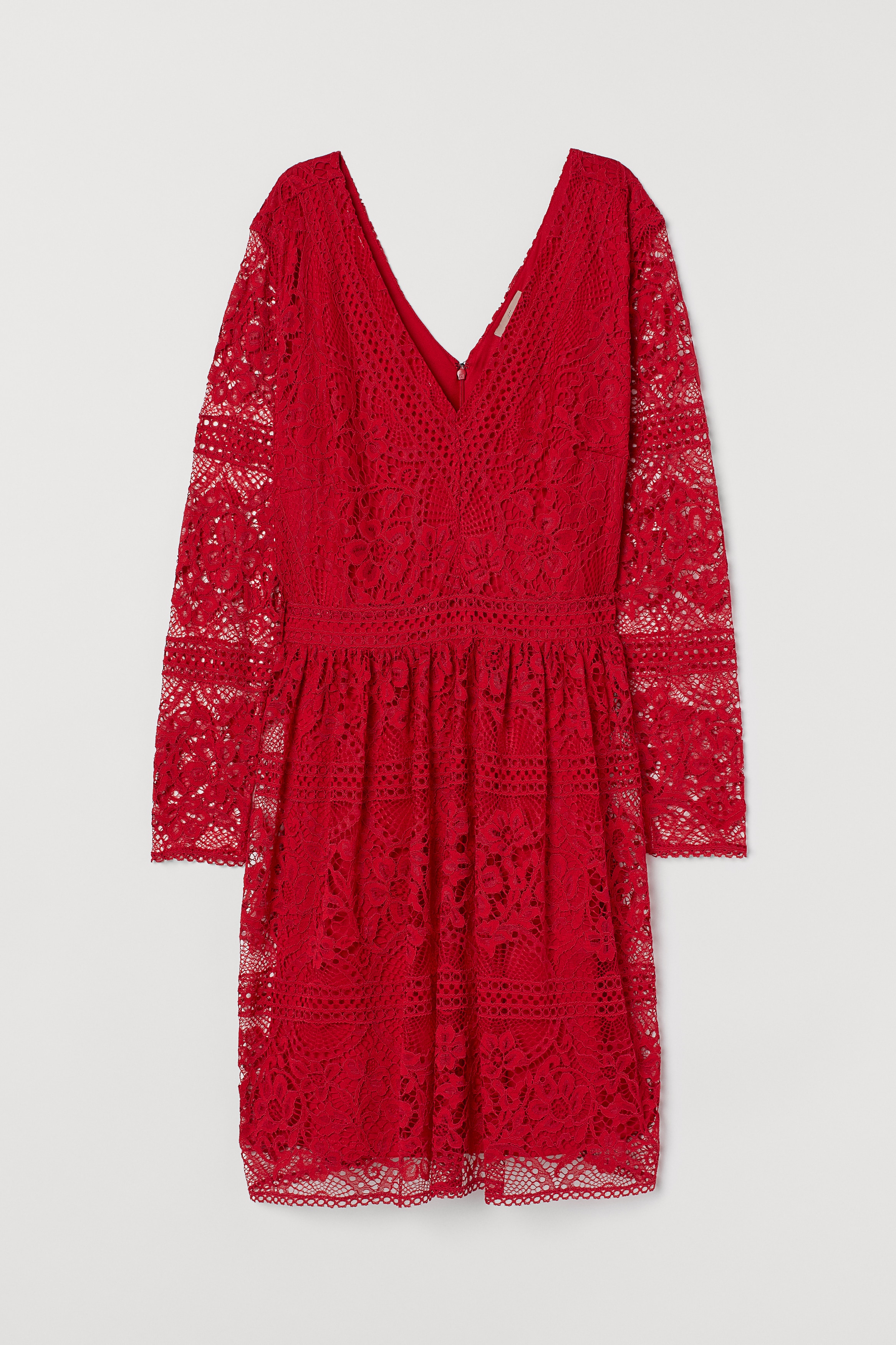 Rotes kleid mit spitze h&m Clearance