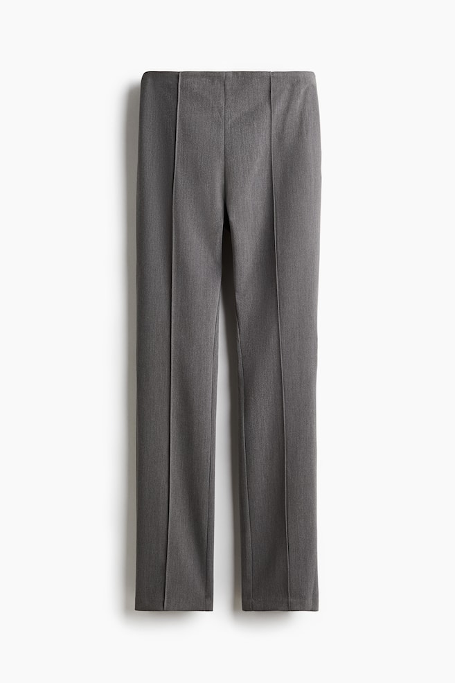 Elegante Hose in Slim Fit - Graumeliert/Dunkellila/Schwarz/Dunkelbraun/Grau - 1