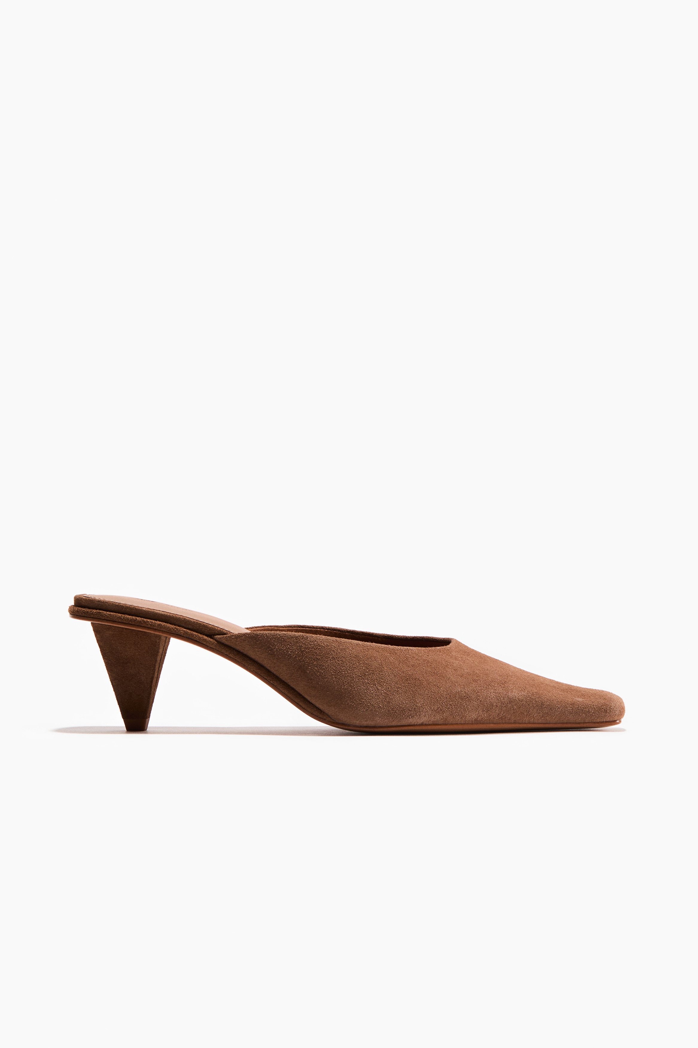 Cone-Heeled Leather Mules from H&M - $71.99