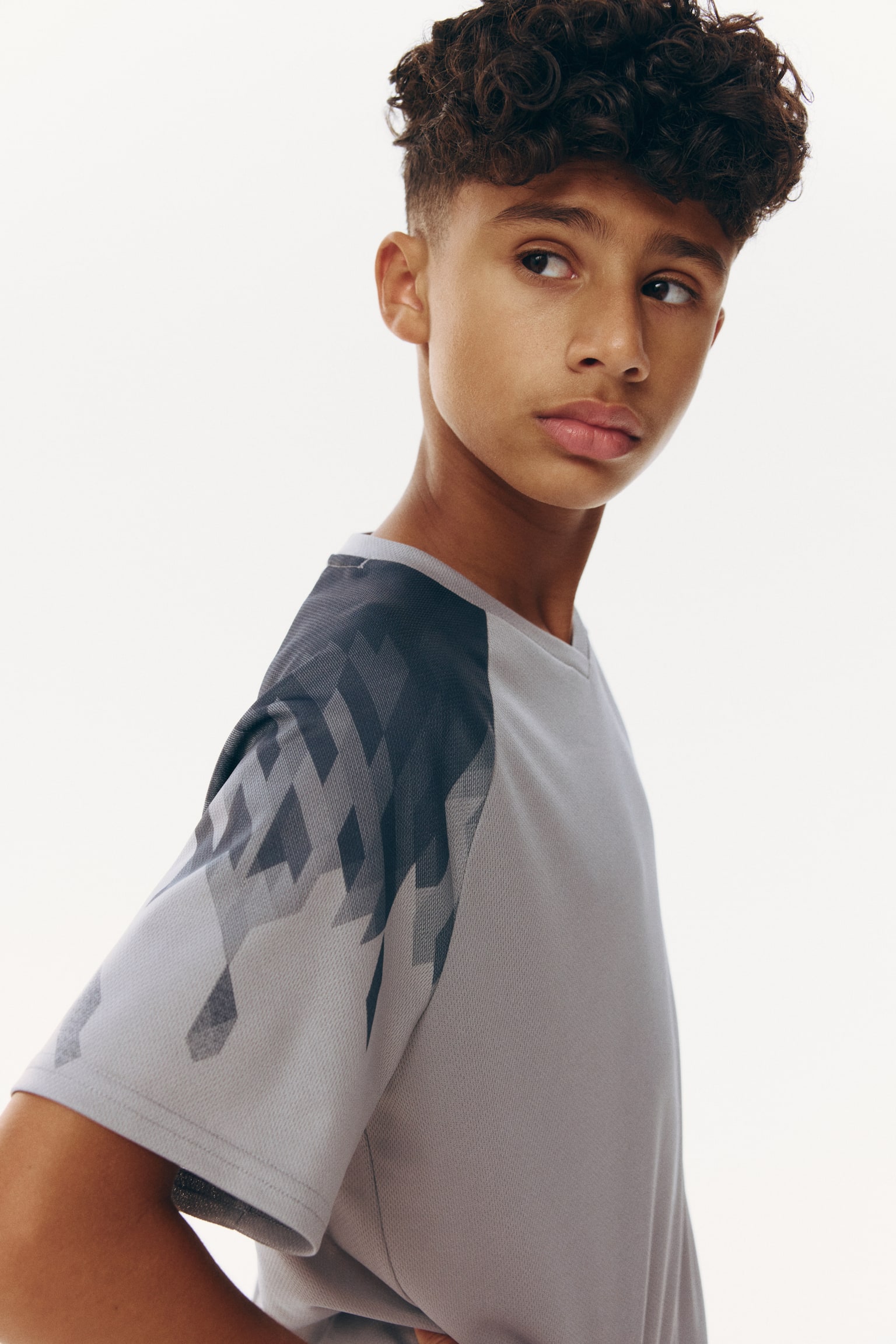 Conjunto de futbol de 2 piezas con DryMove™ - Gris claro/10/Azul marino/Diseño/Rojo/Diseño - 5