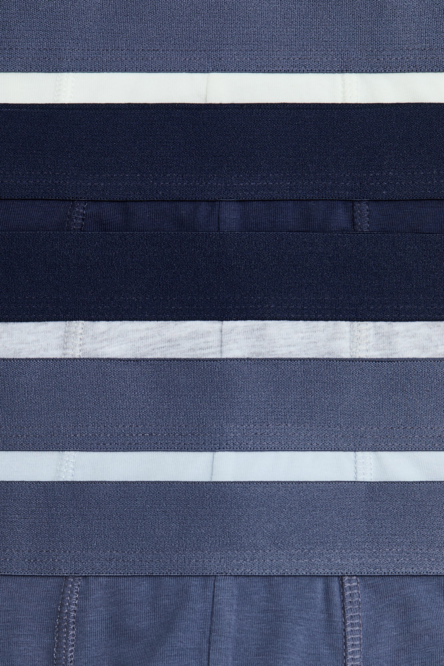 Boxerky 5 kusů - Tlumená modrá/bleděmodrá/Černá/Bílá/černá/Modrá/bílá/Tmavě zelená/světle béžová/Bílá/šedá/černá - 3