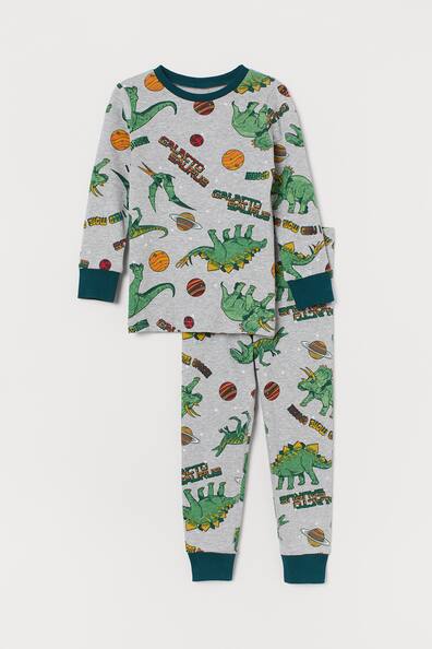 MIXIDON Pigiama Ragazzo Dinosauro Cotone Lungo Pyjama Sets Bambini