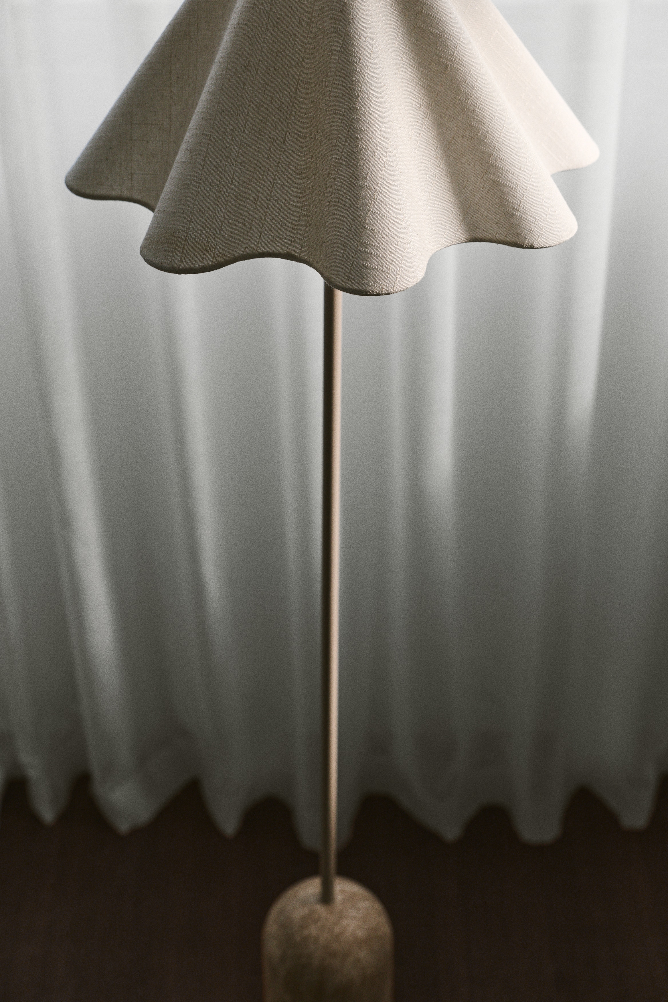 Lampadar cu aspect de marmură - Bej-deschis/marmorat