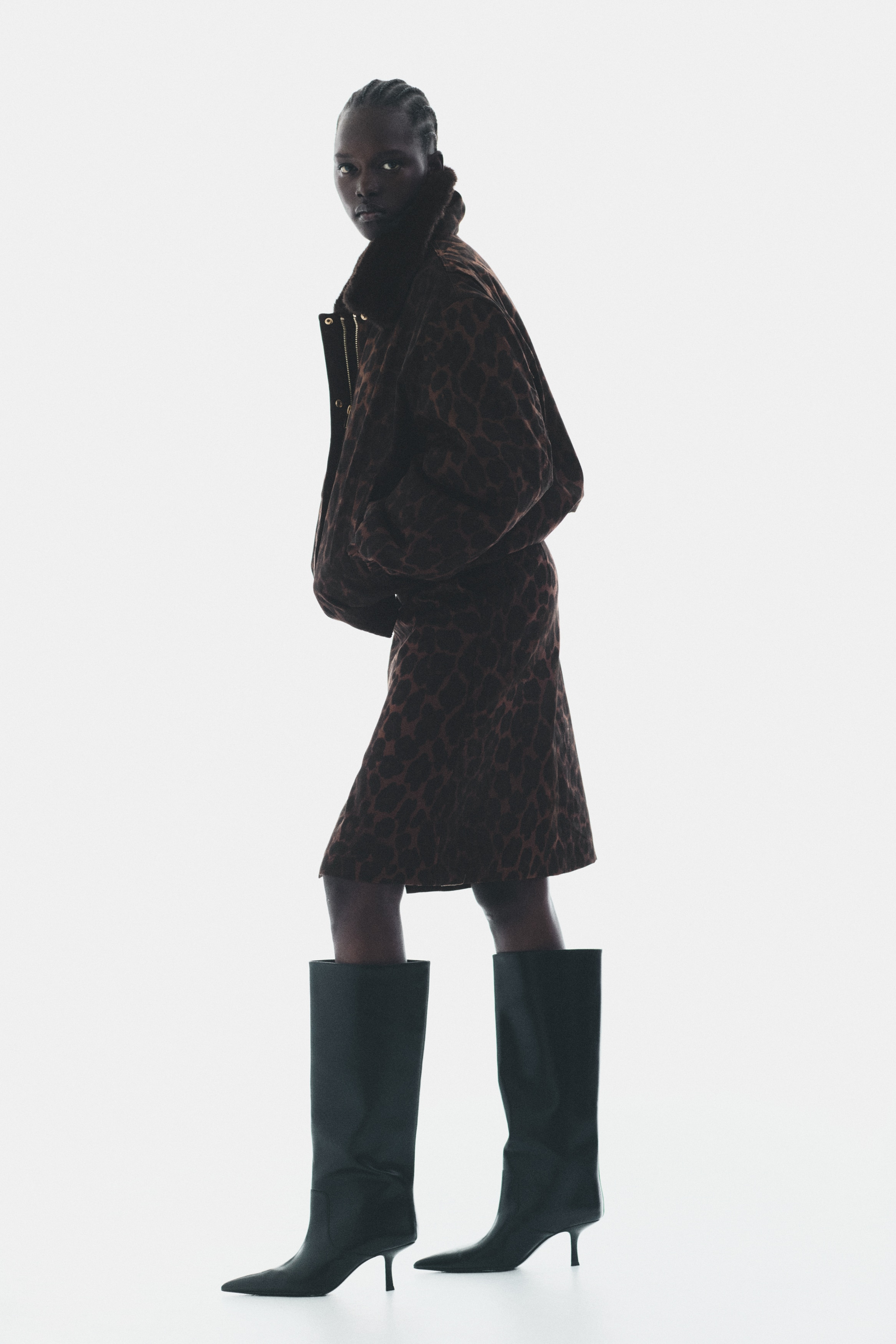 H & M - ペンシルスカート - ベージュ