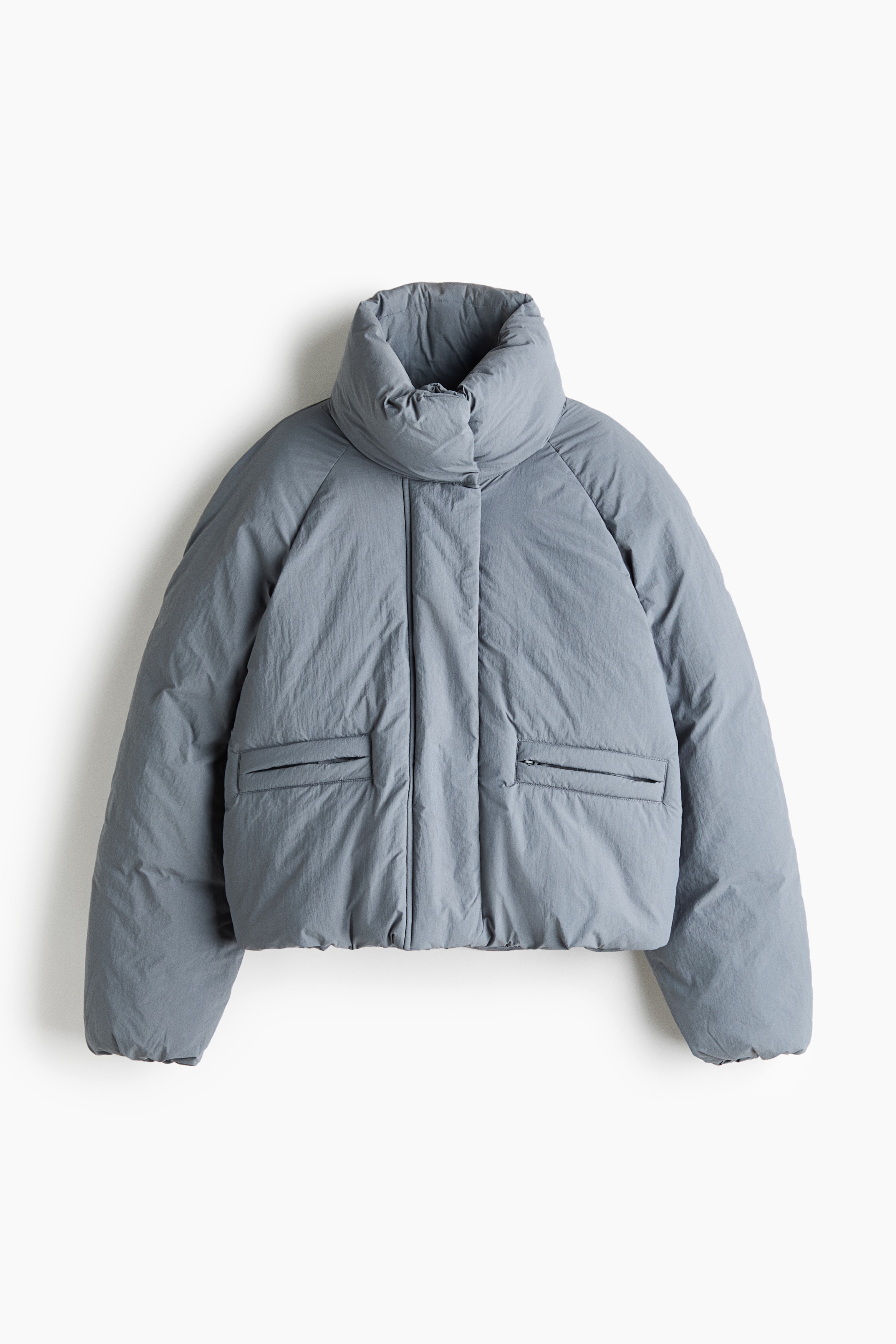 Sports puffer jacket with ThermoMove™ - Cold clay/Black