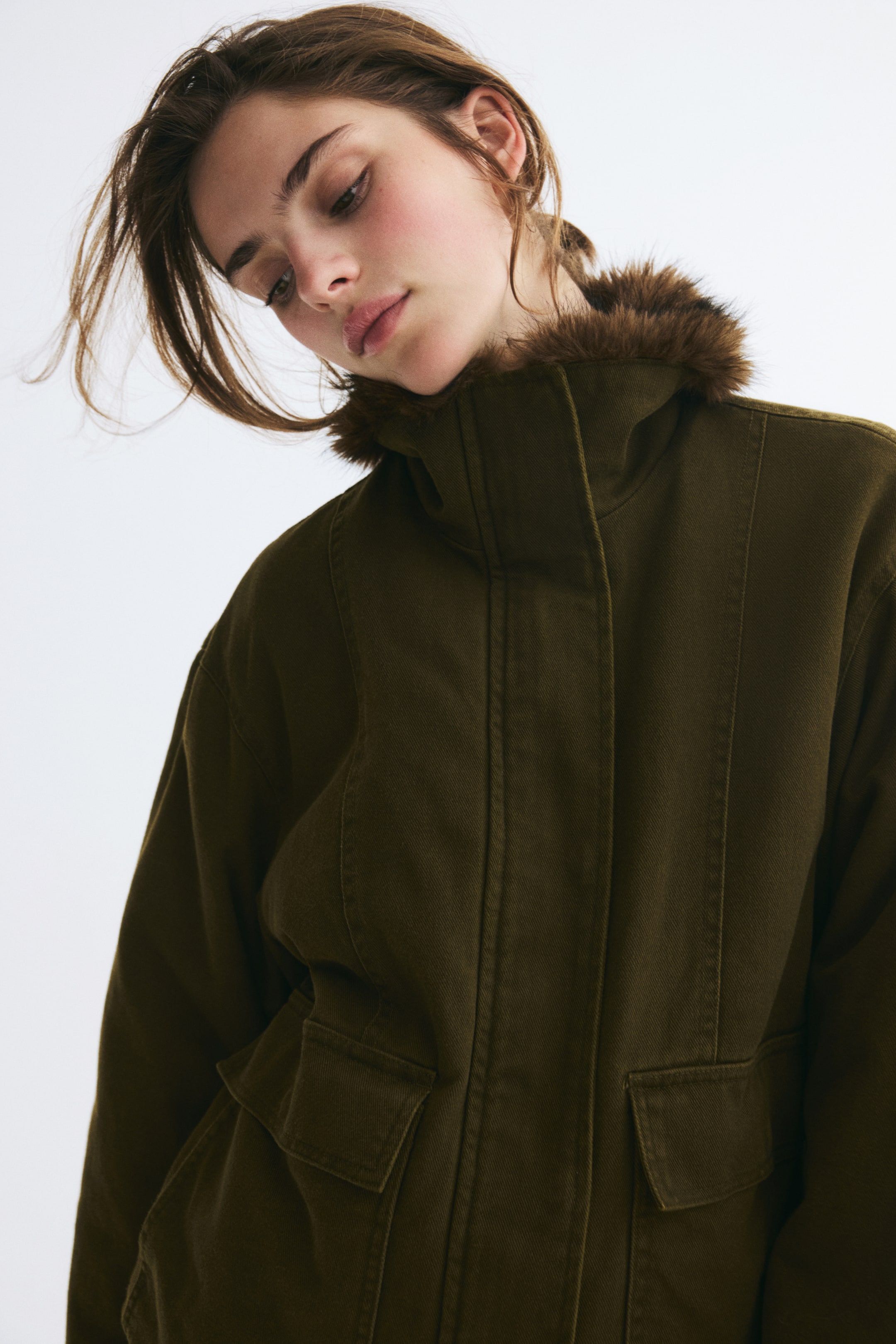 Oversized Twill Jacket