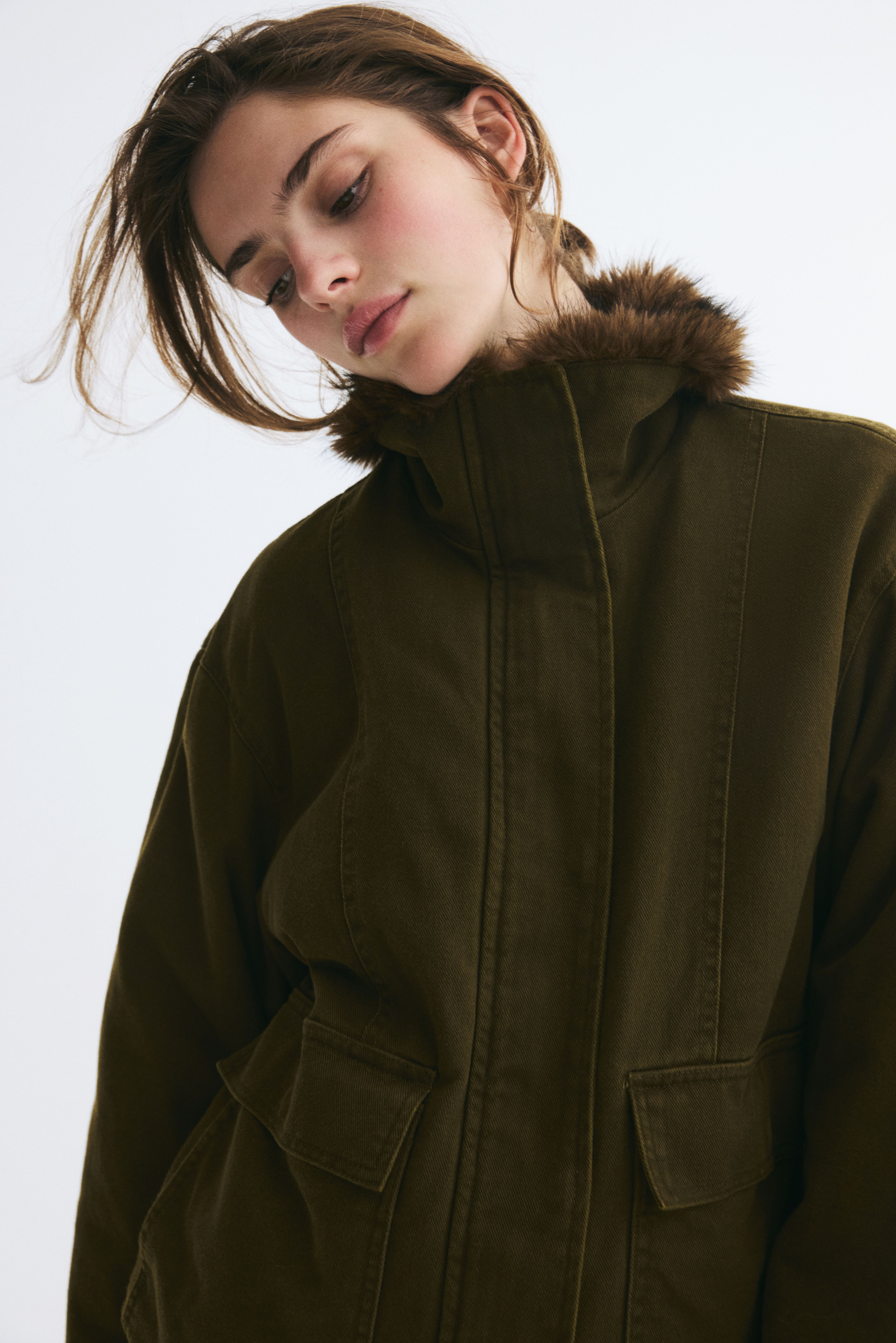 Oversized Twill Jacket