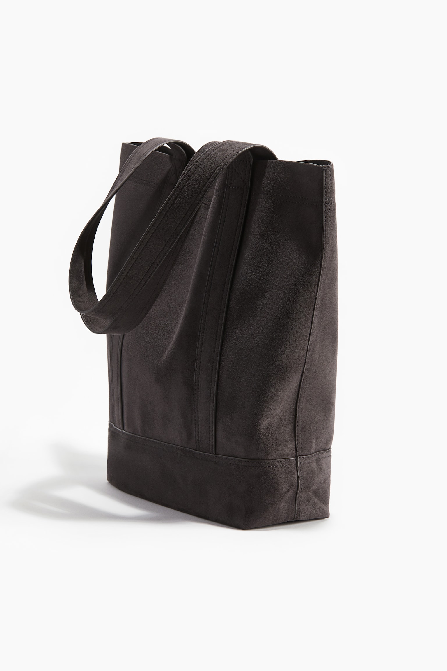 Napped tote bag - Dark brown - 2