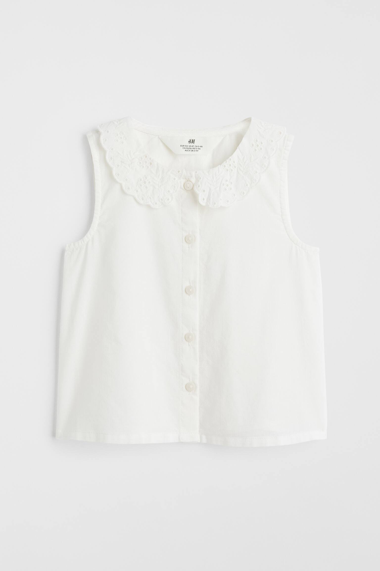 Collared blouse - White