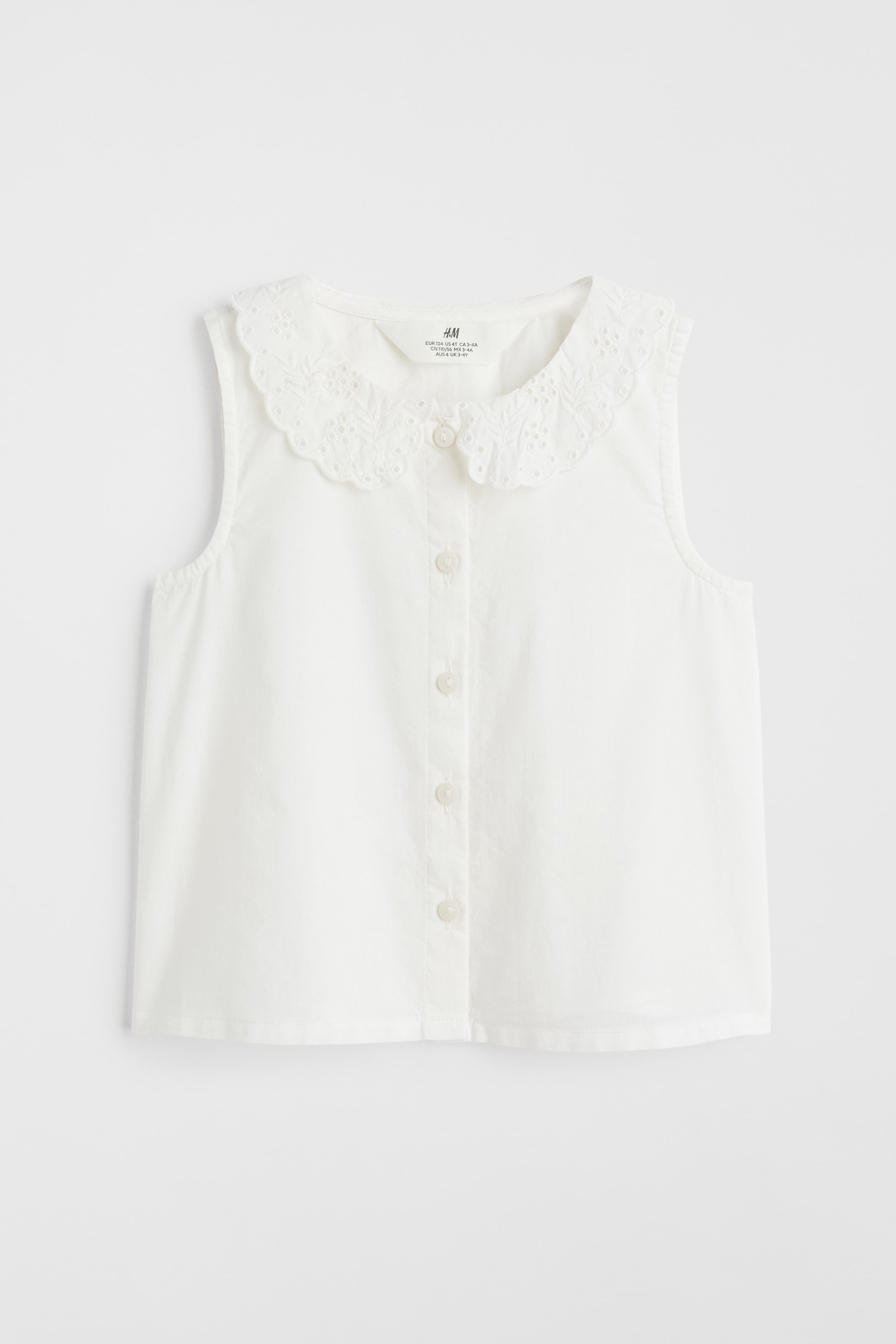 View larger image: Collared blouse - White - Kids | H&M IN 1