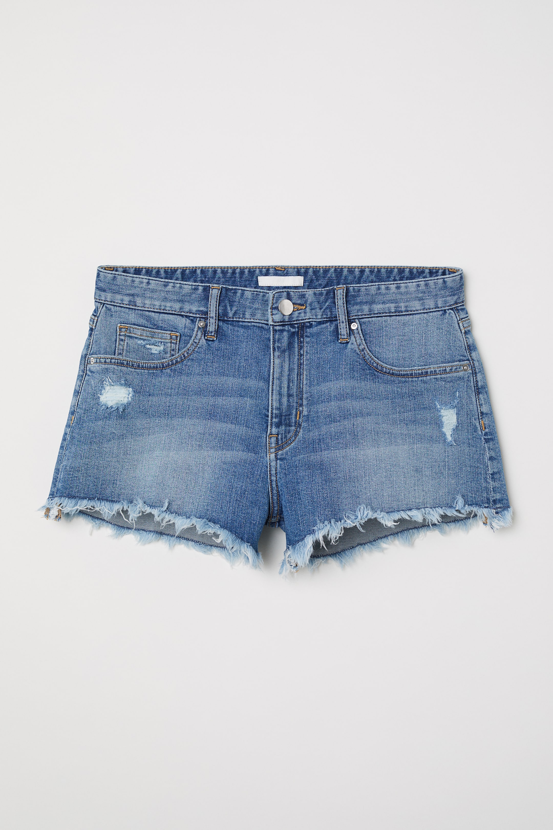 デニムショートパンツ - デニムブルー - レディース | H&M JP