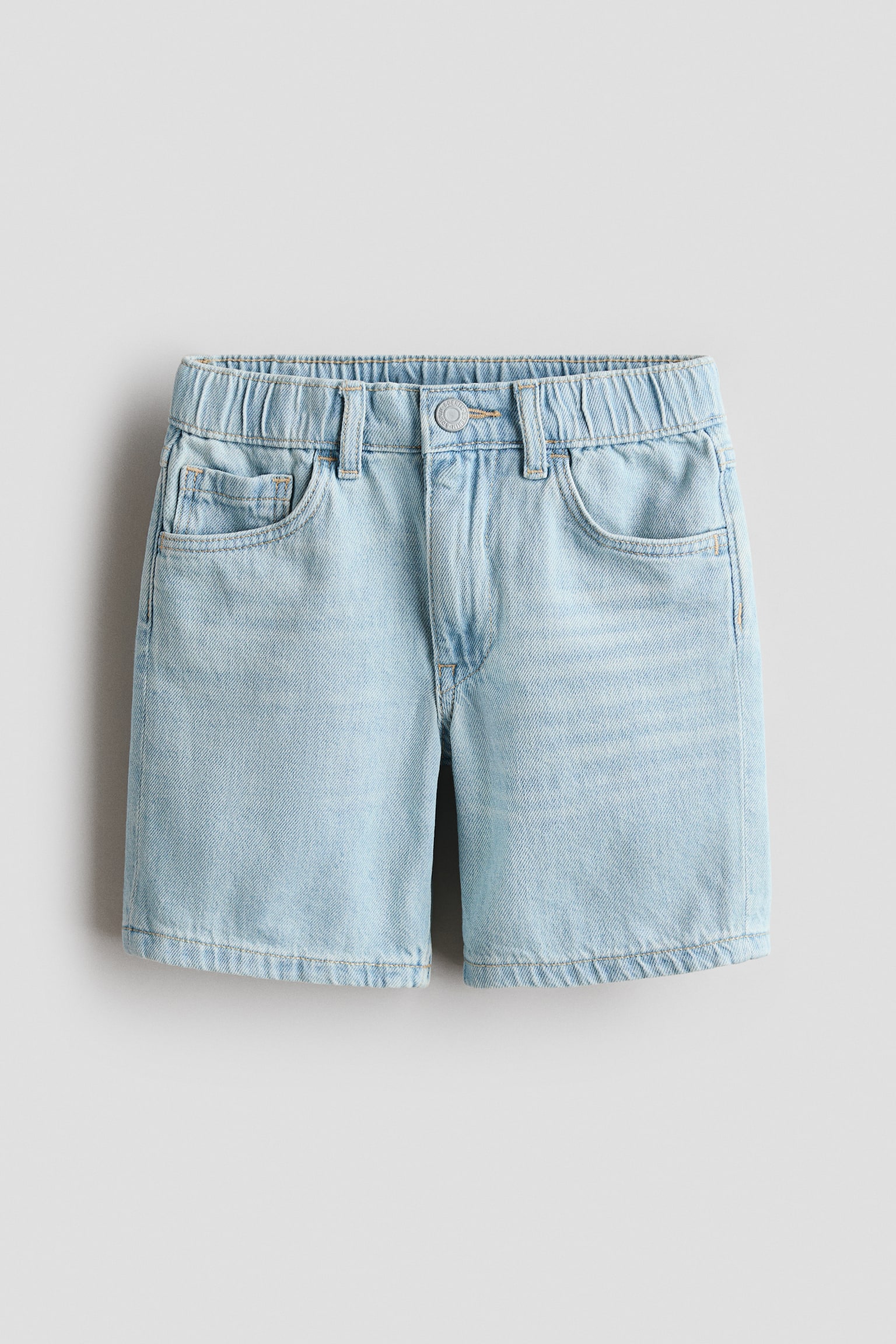 Loose Fit Denim shorts - Light denim blue/Light denim blue/Denim grey - 1