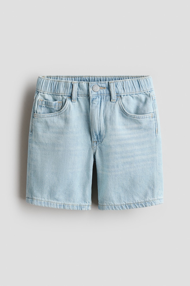 Denimshorts in Loose Fit - Helles Denimblau/Denimgrau/Helles Denimblau/Weiß - 1