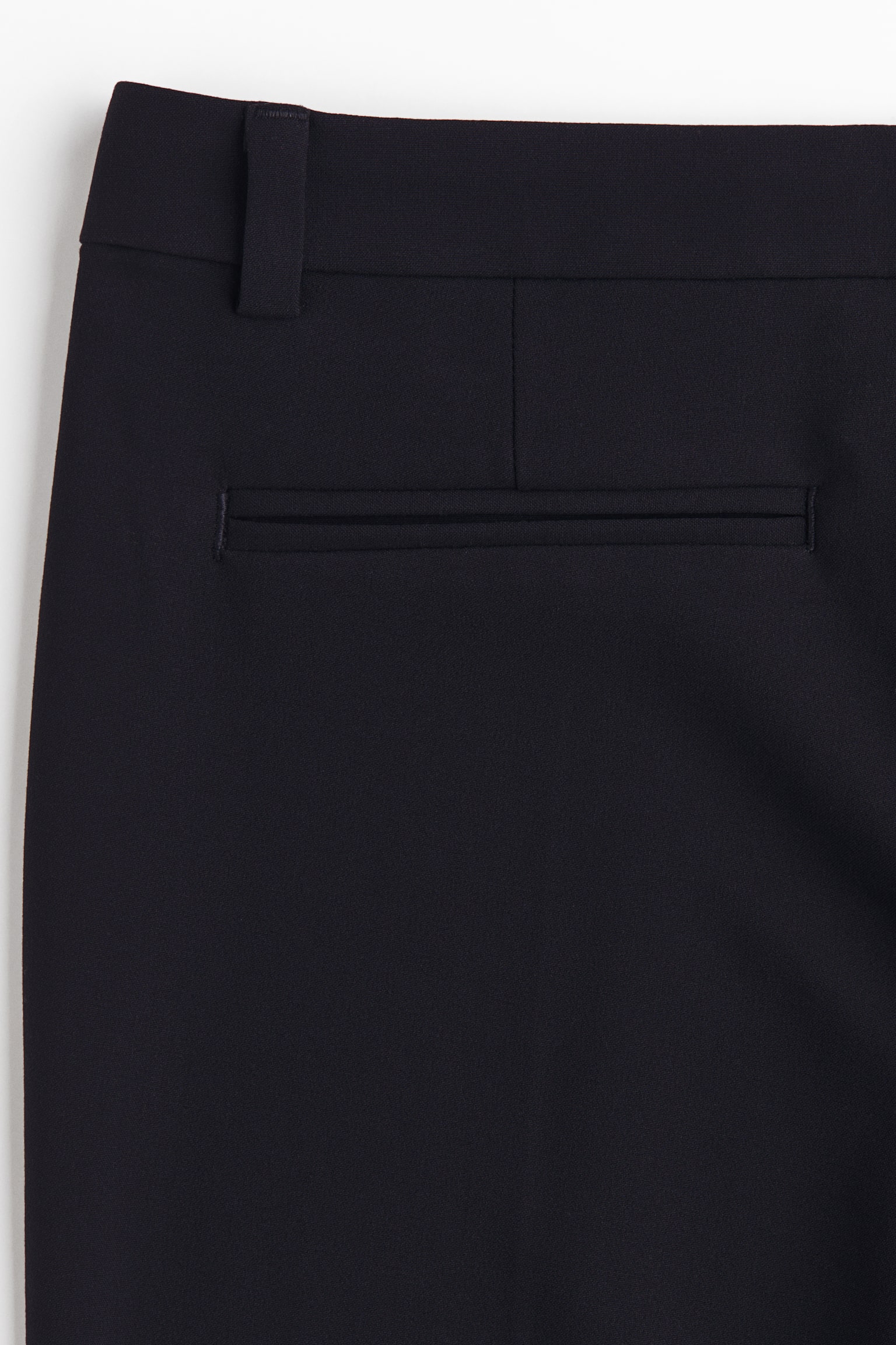 Женские брюки H&M Creased Dress Pants, цвет: Джинсовый чёрный — фото 7