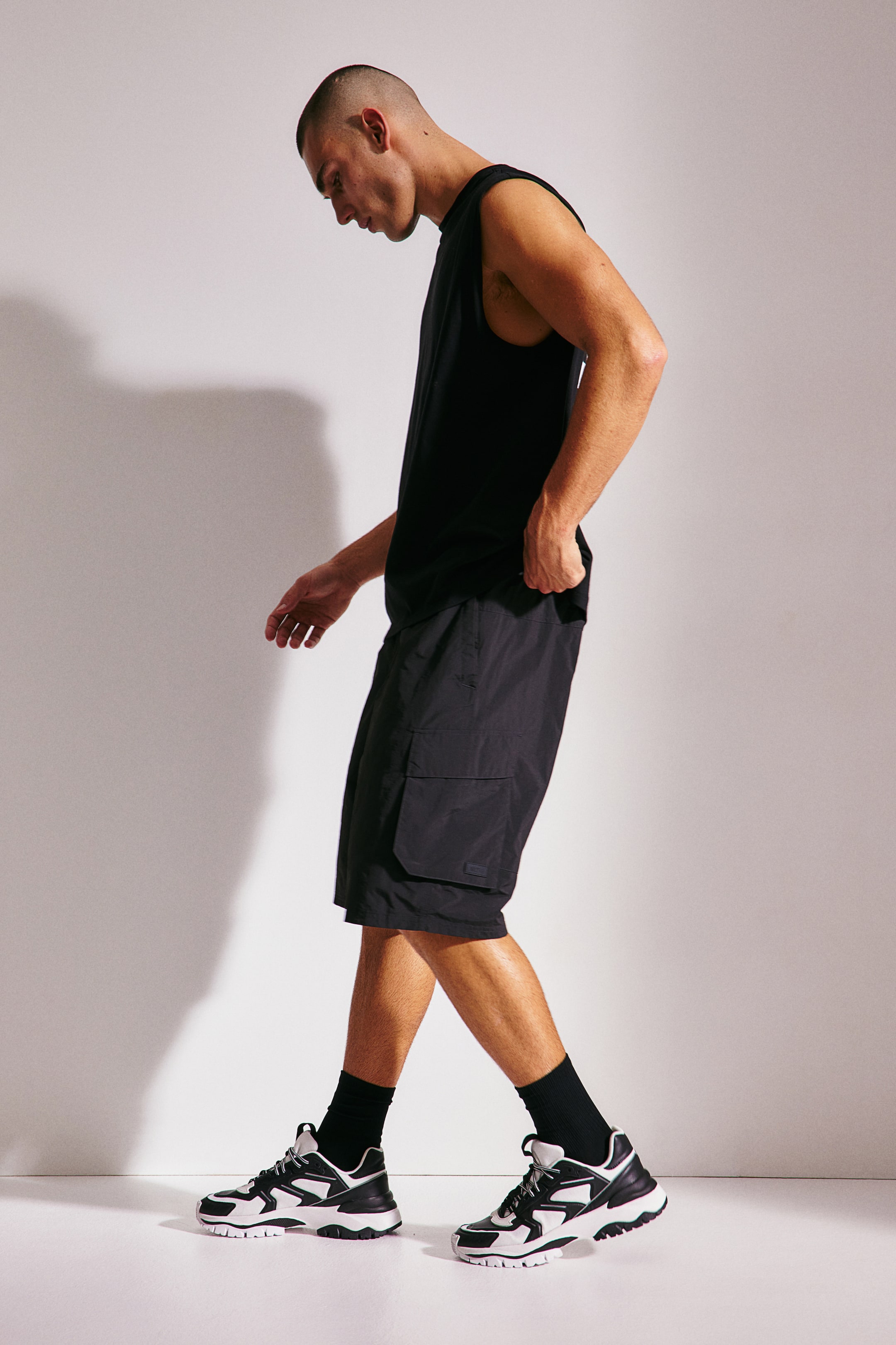 Long Cargo Sports Shorts