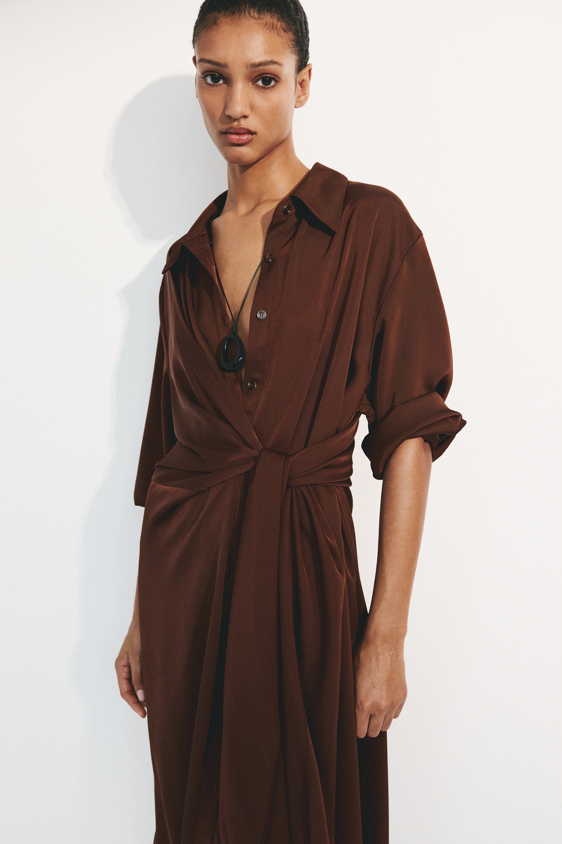 Tie-Detail Shirt Dress from H&M - $49.99