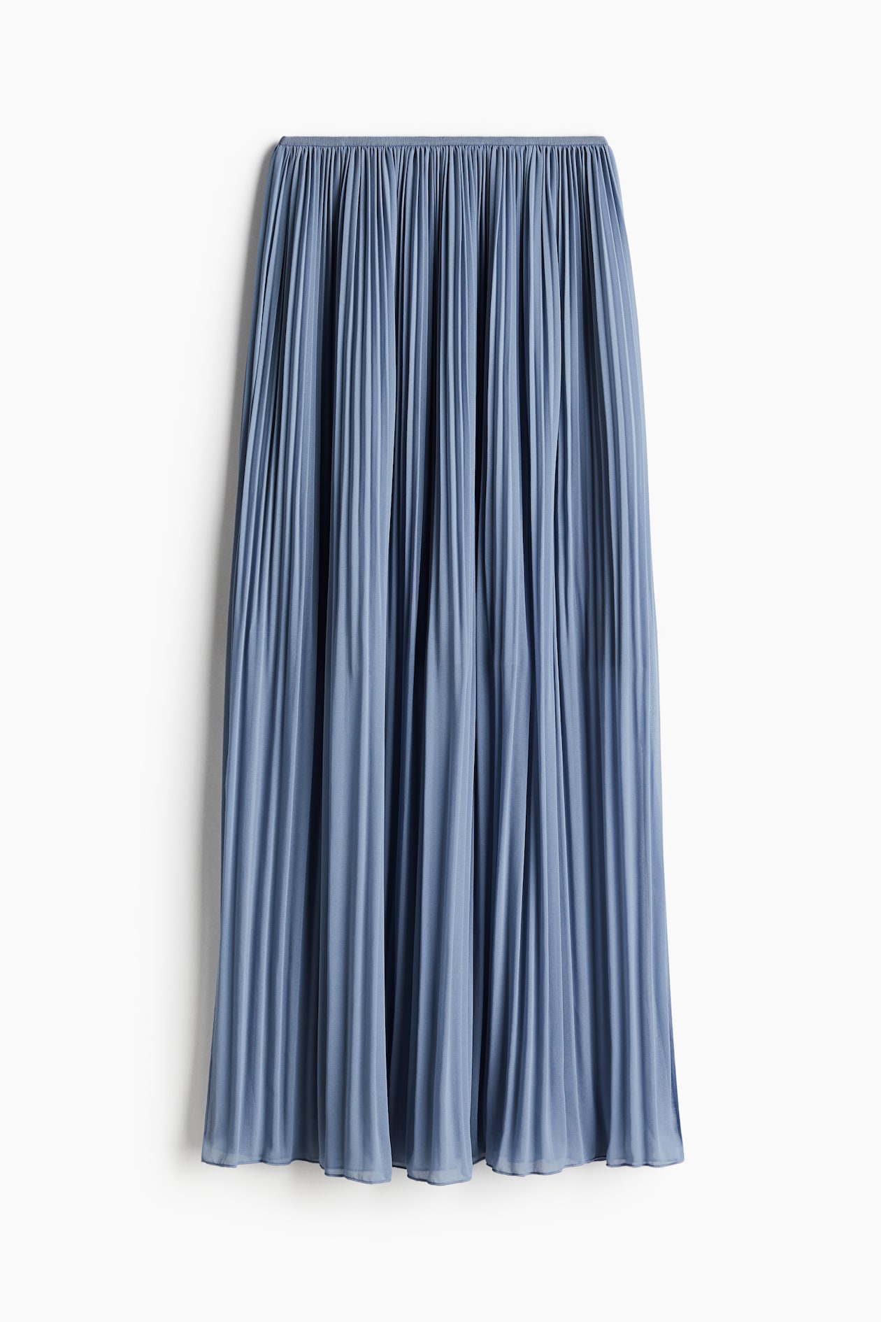 Pleated Chiffon Skirt Dusty blue Ladies H&M AU
