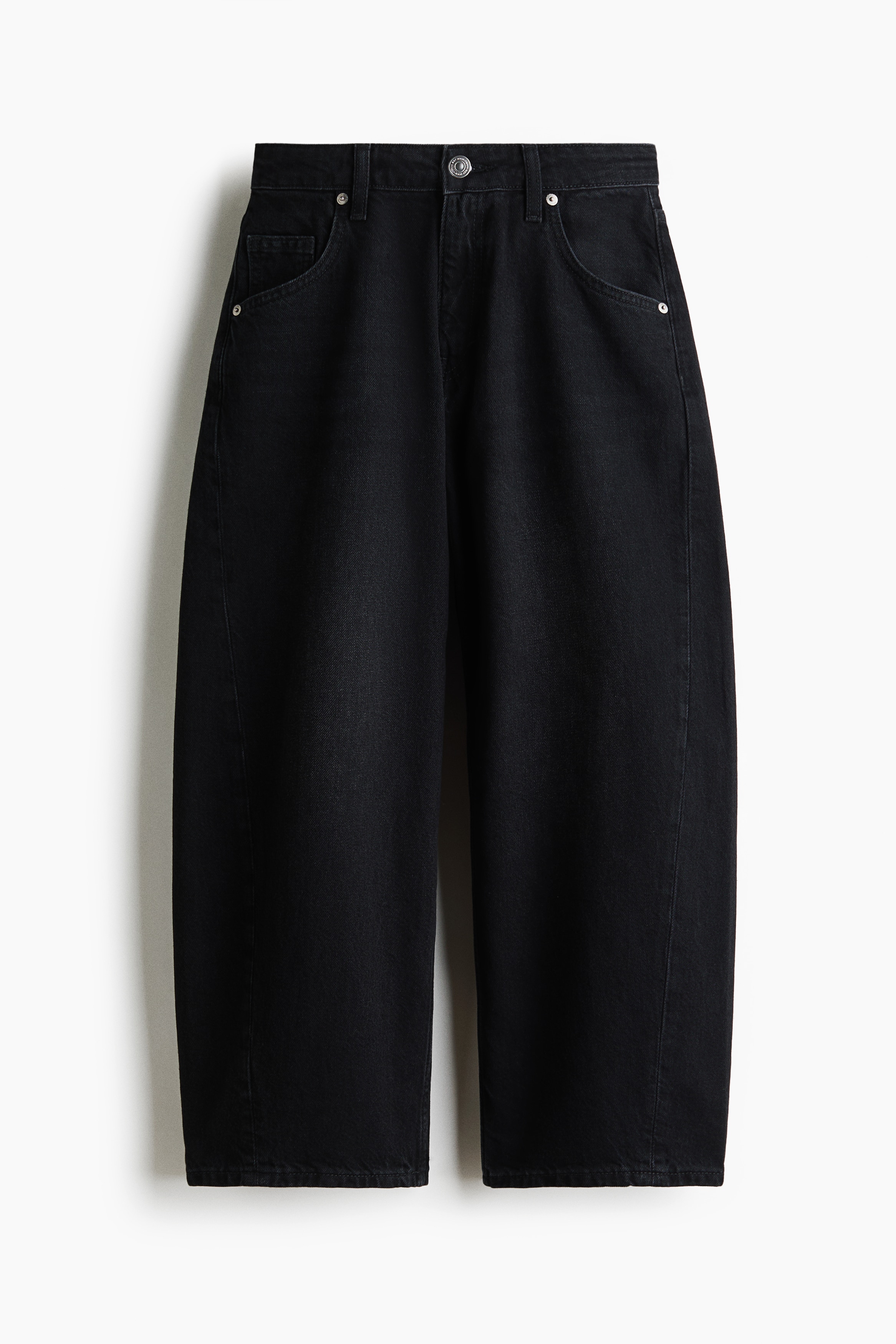 Barrel High Waist Ankle Jeans - Negro denim/Beige claro/Azul denim claro/Azul denim oscuro