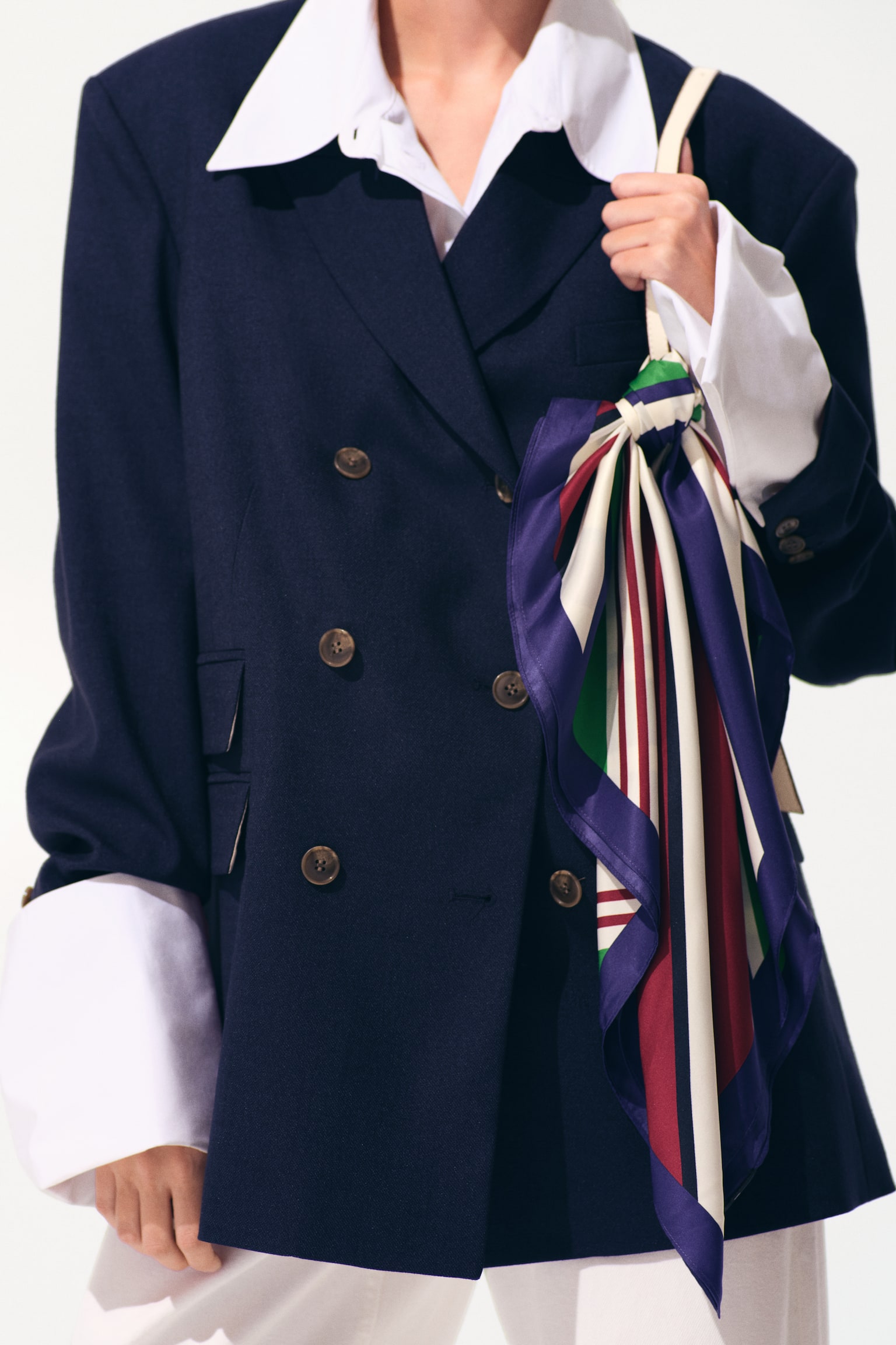 Oversized double-breasted blazer - 6