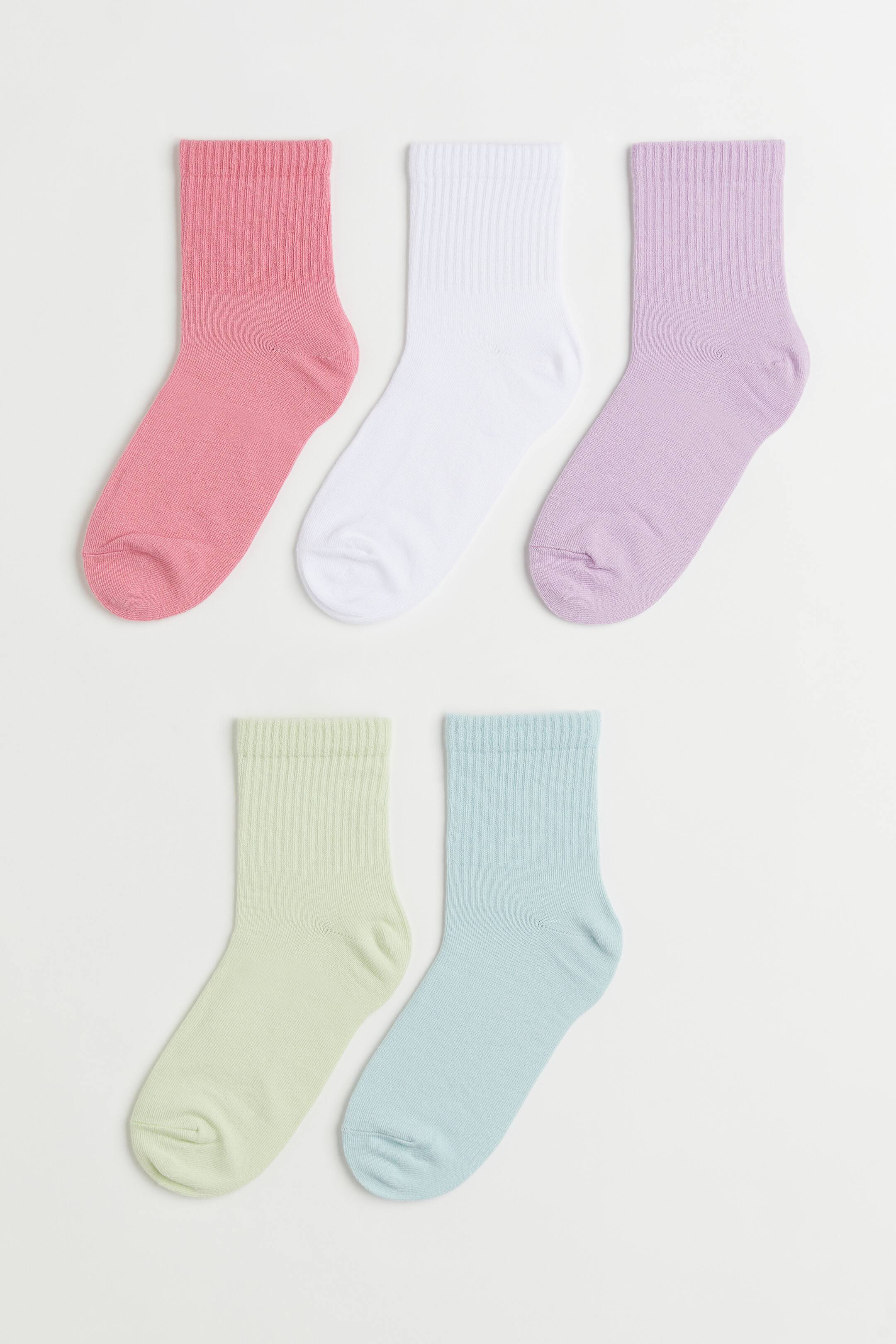 View larger image: 5-pack socks - Light turquoise/Light green - Ladies | H&M 1