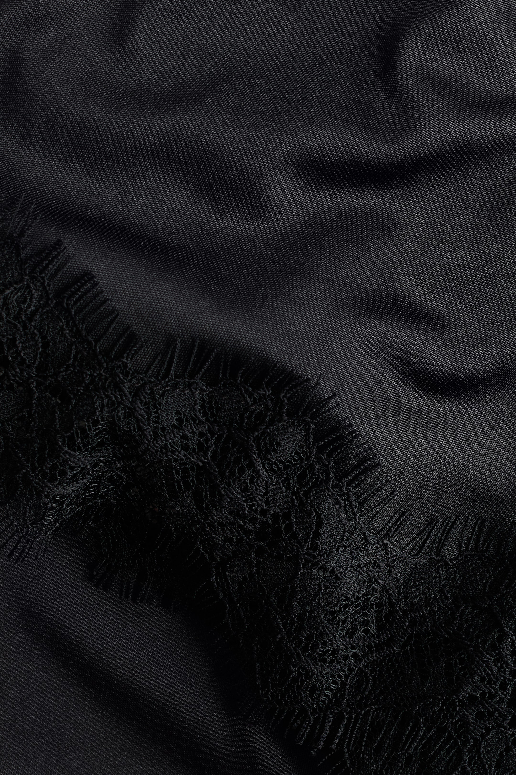 Pantalon en interlock avec dentelle