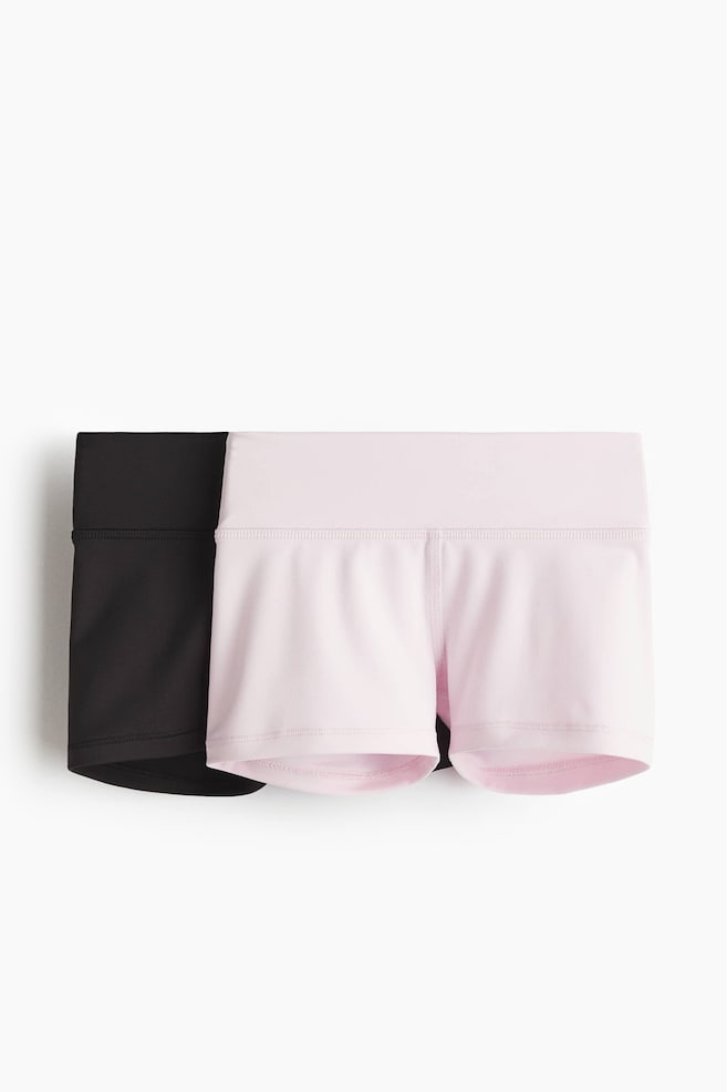 2er-Pack Sport-Radlershorts mit DryMove™ - Rosa/Schwarz - 1