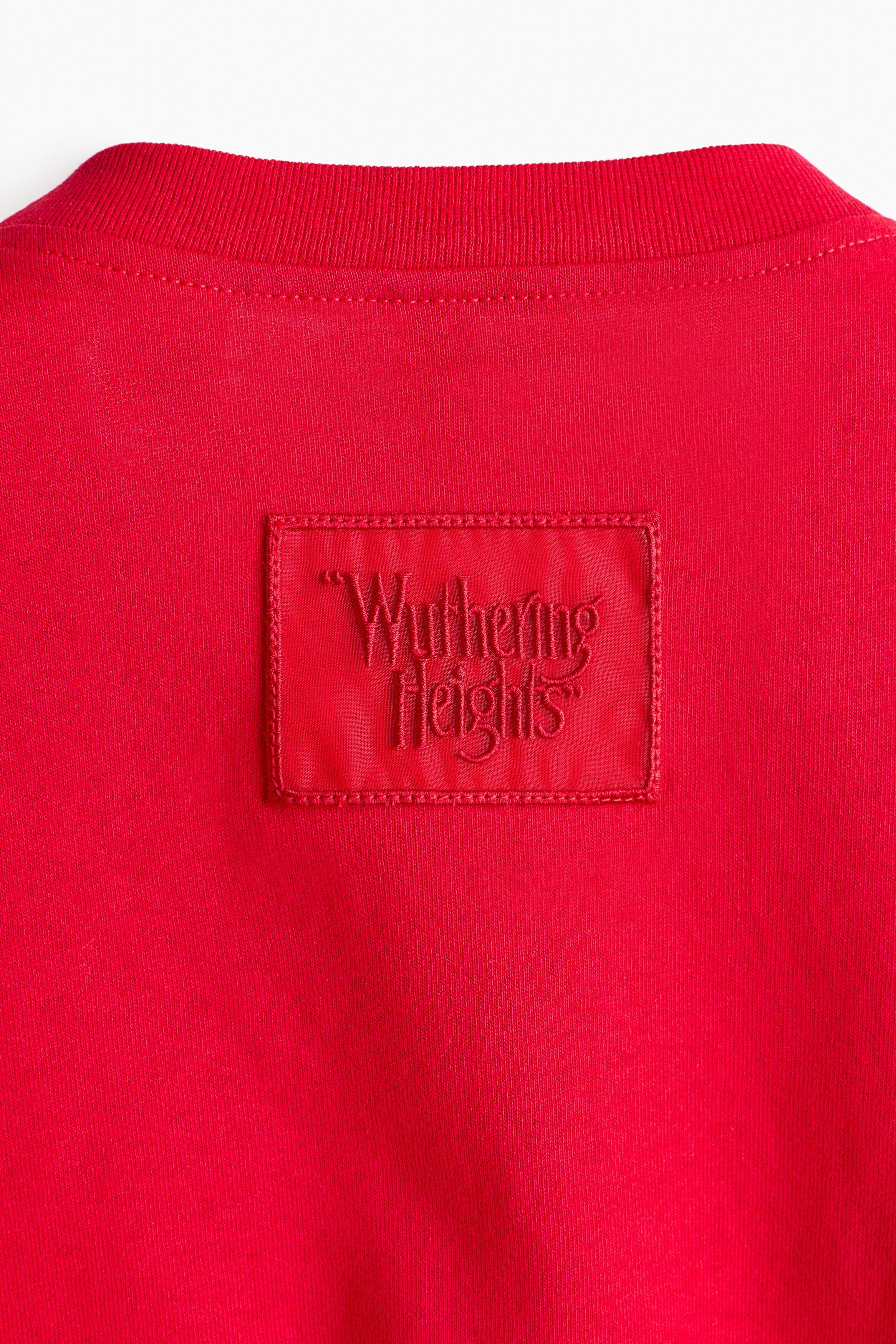 Women's Red/Kiss Me Embroidered-Detail T-Shirt | H&M US