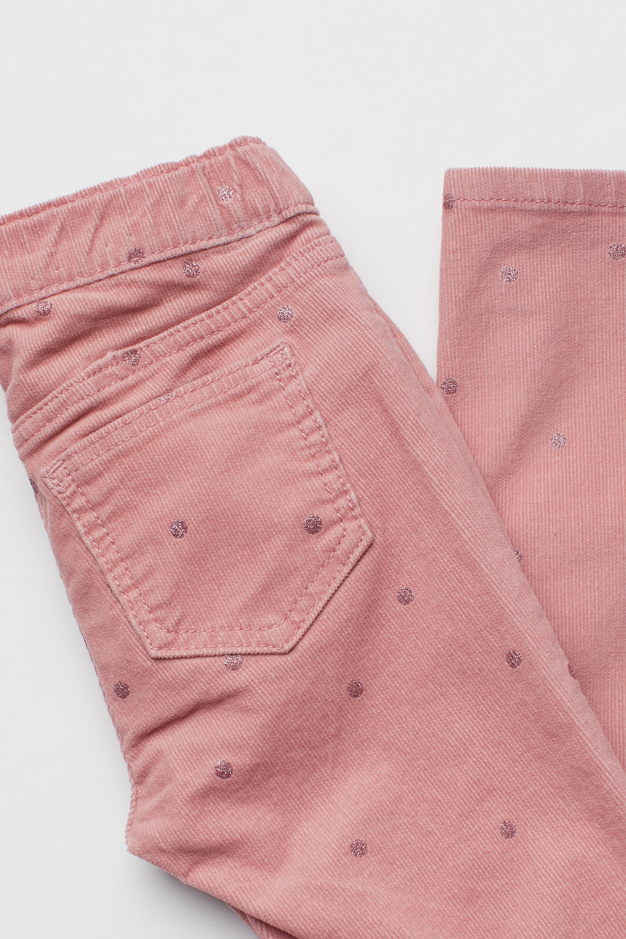 Größeres Bild ansehen: Cord-Treggings - Rosa/Glitzernde Punkte - Kids | H&M DE 2