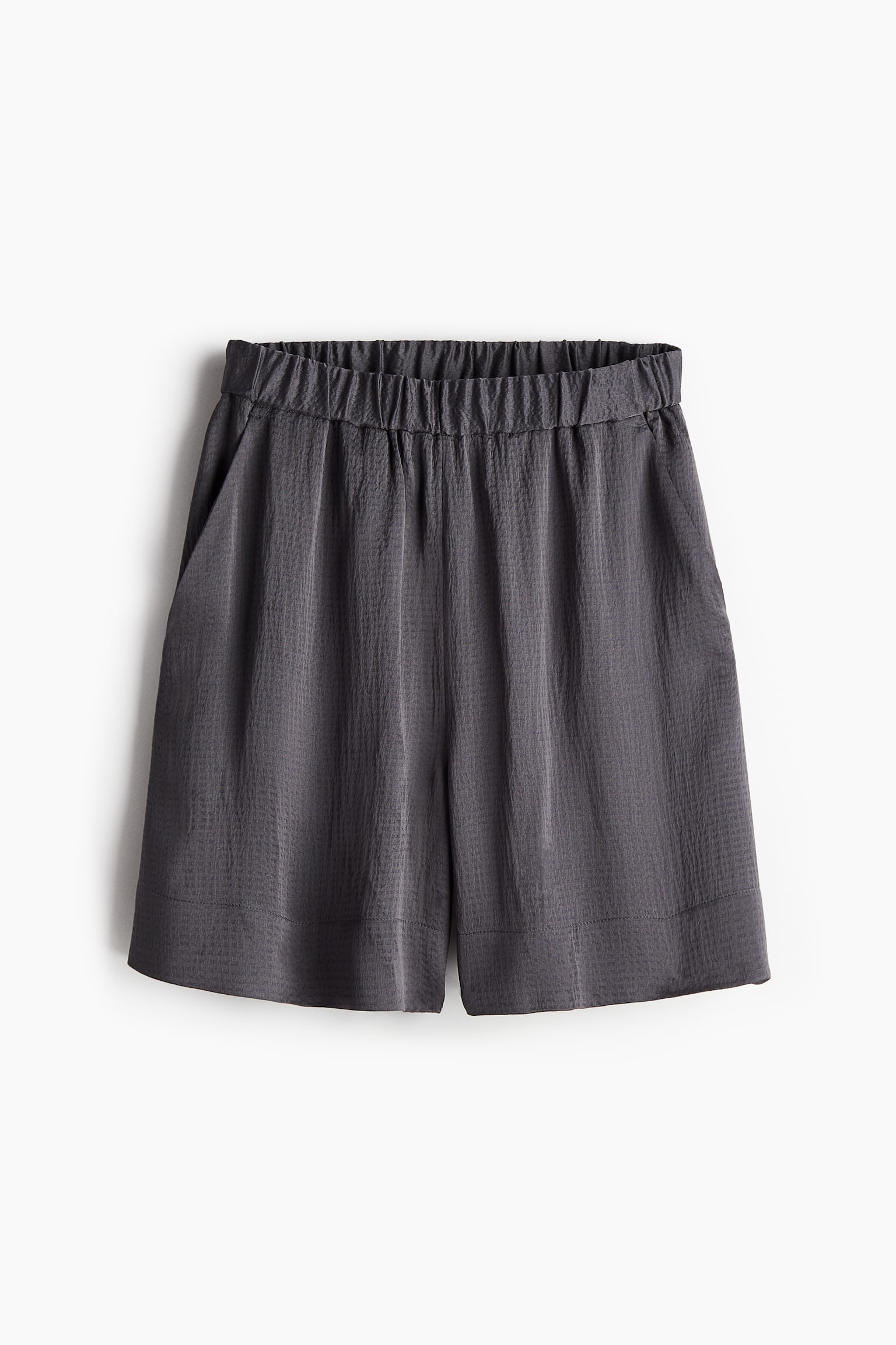 Silk-blend shorts - Dark grey/Black/Black/Green - 1